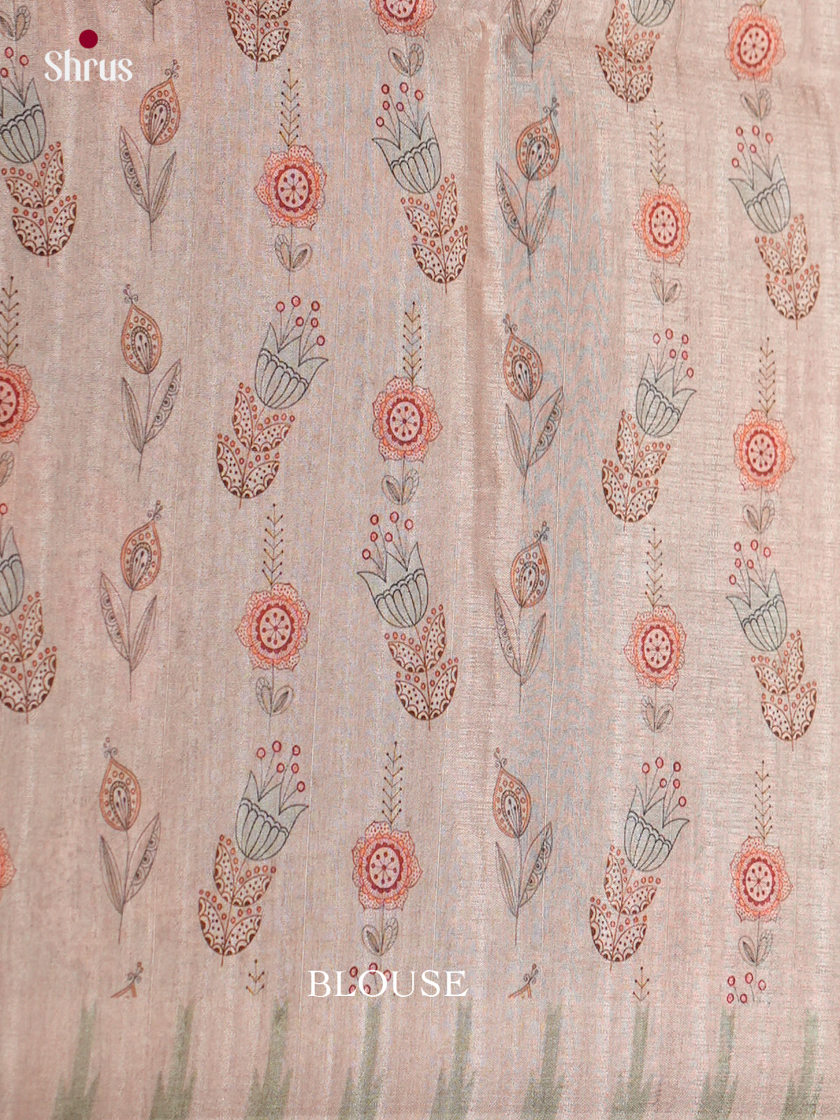 Printed Semi Tussar Saree - ECS12007 - Shop on Shrus.com