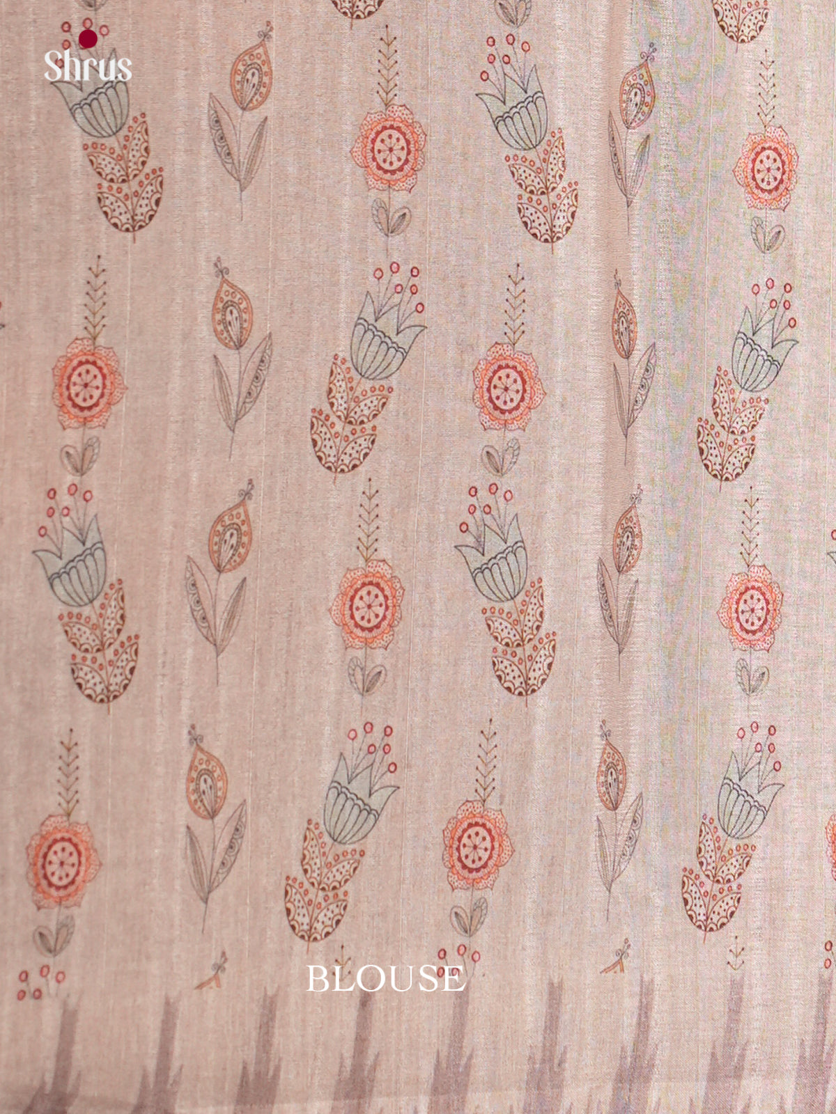 Printed Semi Tussar Saree - ECS12008 - Shop on Shrus.com