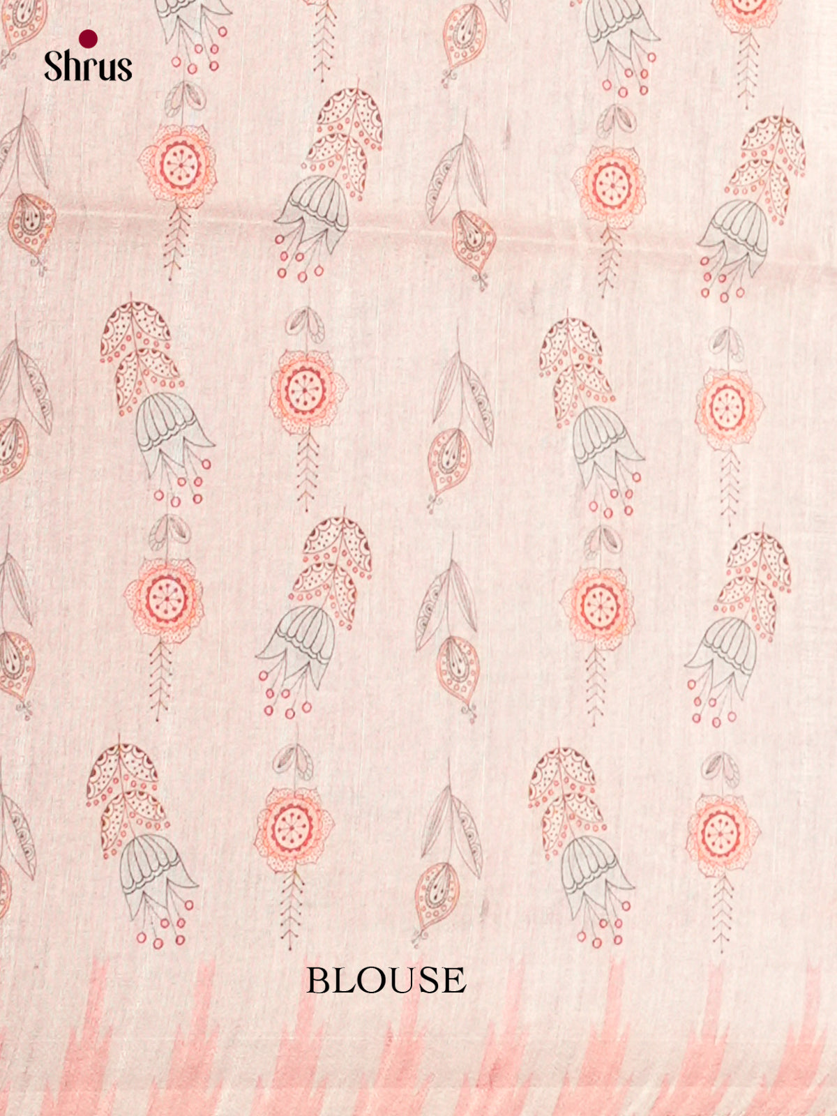 Printed Semi Tussar Saree - ECS12015 - Shop on Shrus.com