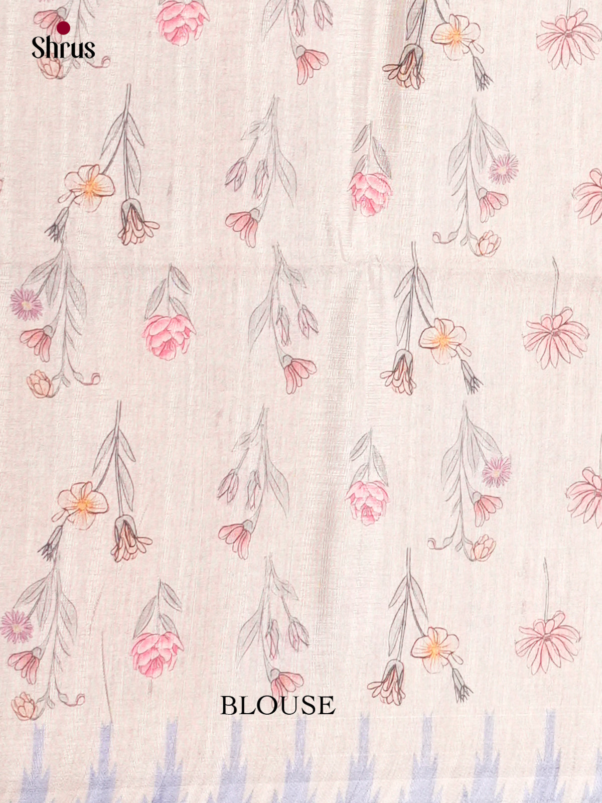 Printed Semi Tussar Saree - ECS12023 - Shop on Shrus.com