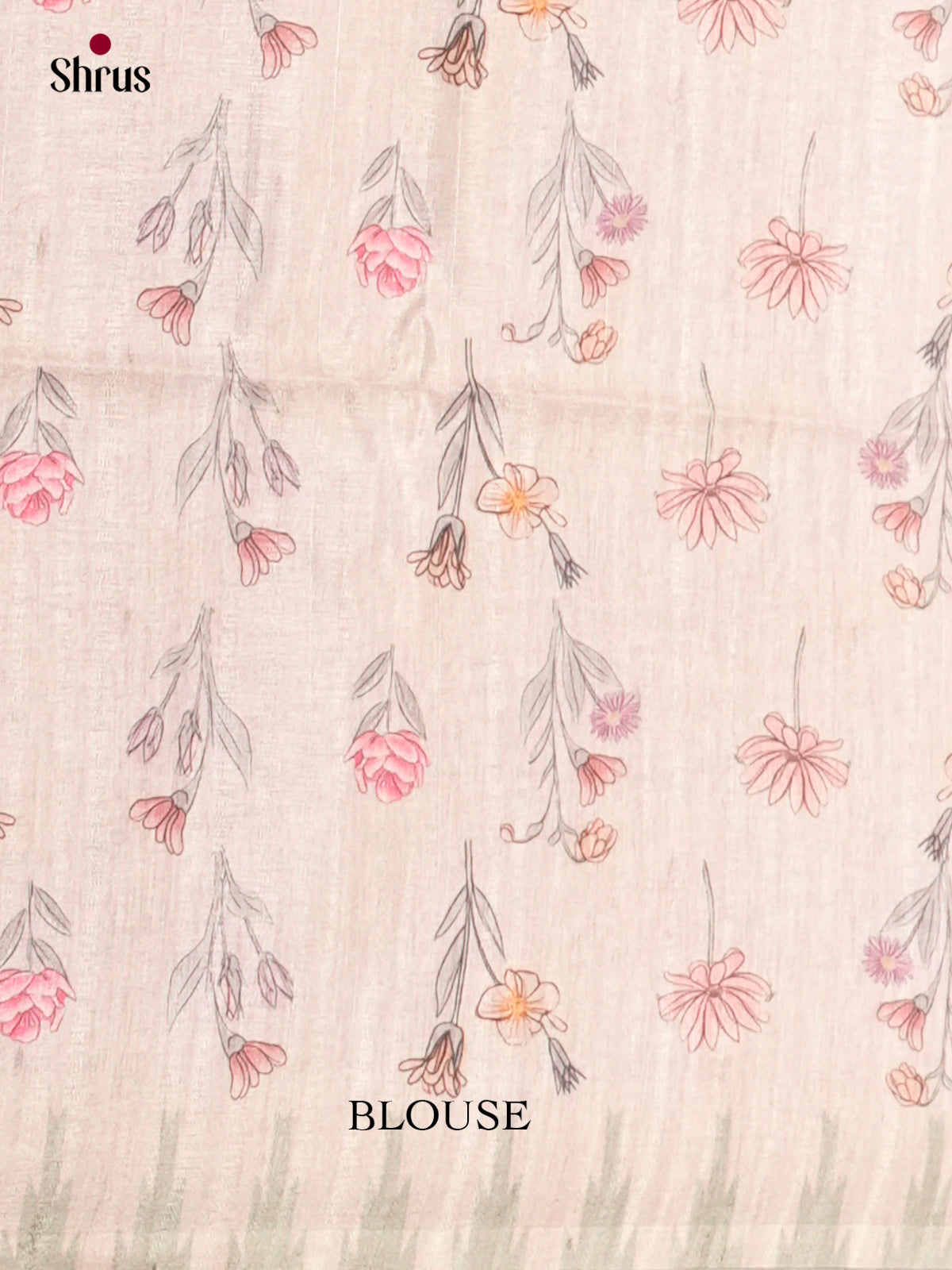 Printed Semi Tussar Saree - ECS12025 - Shop on Shrus.com