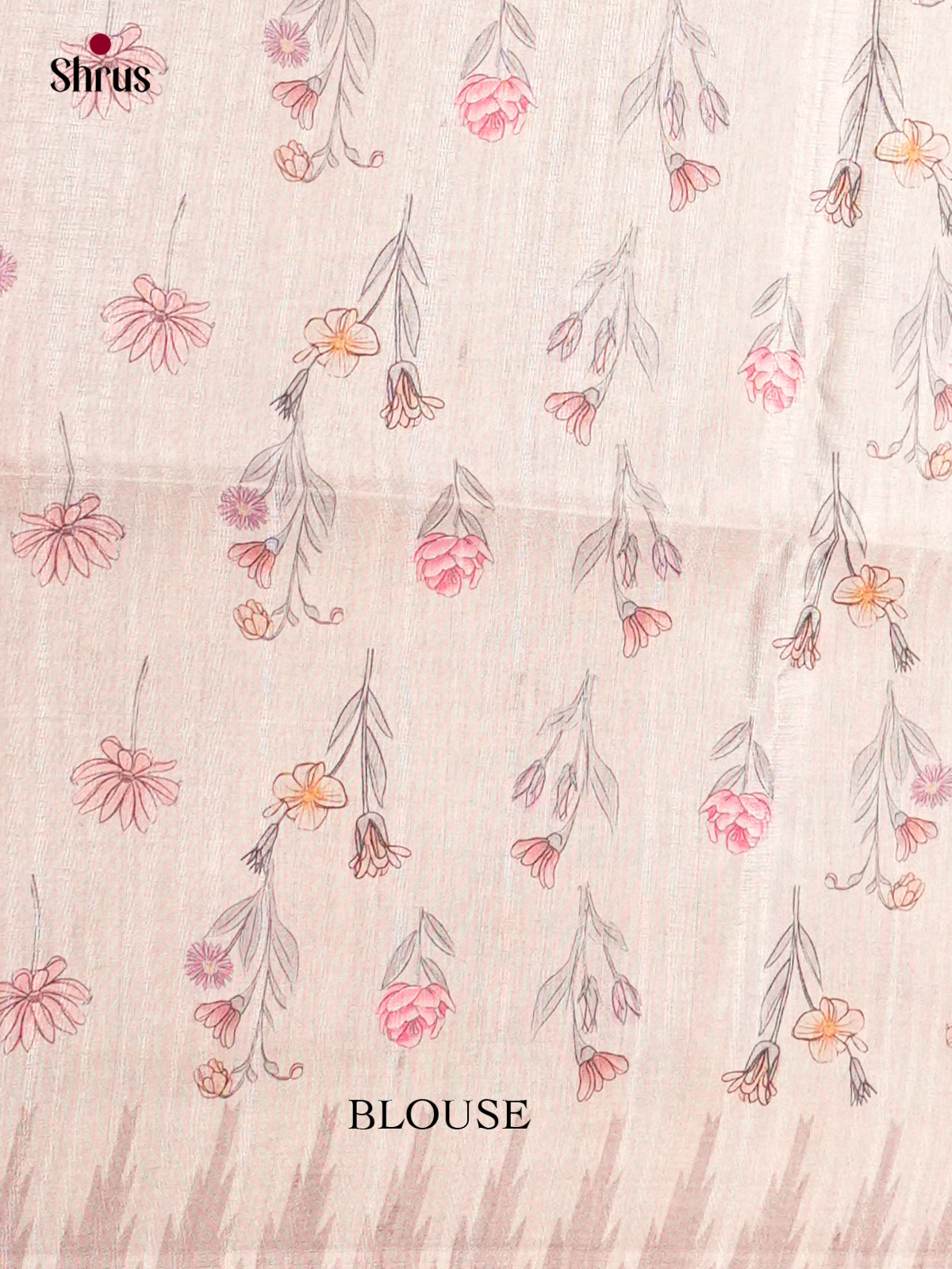 Printed Semi Tussar Saree - ECS12032 - Shop on Shrus.com