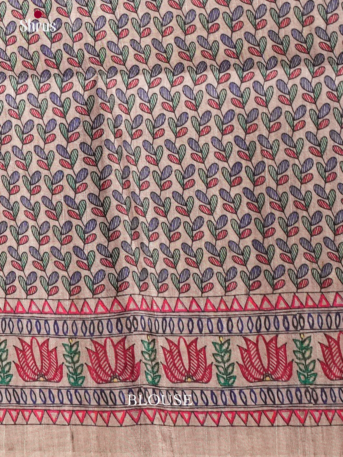 Printed Semi Tussar Saree - ECS12035 - Shop on Shrus.com