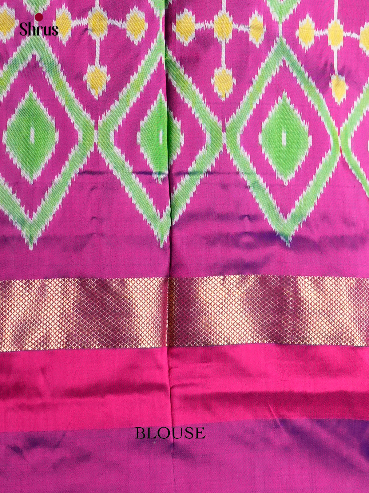 Ikkat Silk Saree - ECS16001 - Shop on Shrus.com