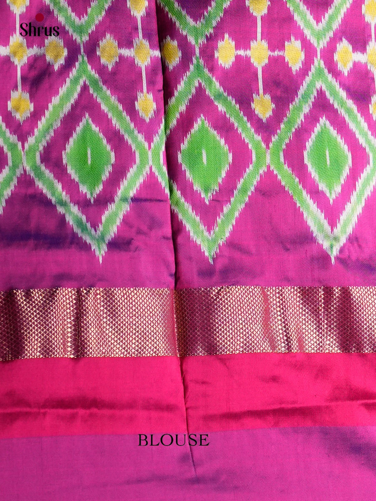 Ikkat Silk Saree - ECS16002 - Shop on Shrus.com