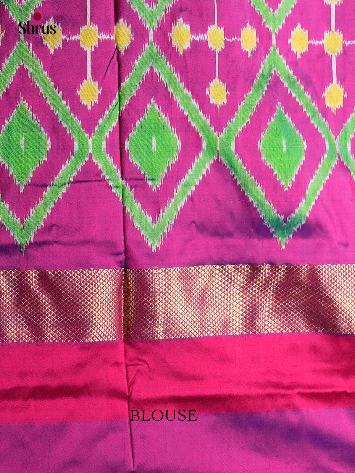 Ikkat Silk Saree - ECS16005 - Shop on Shrus.com