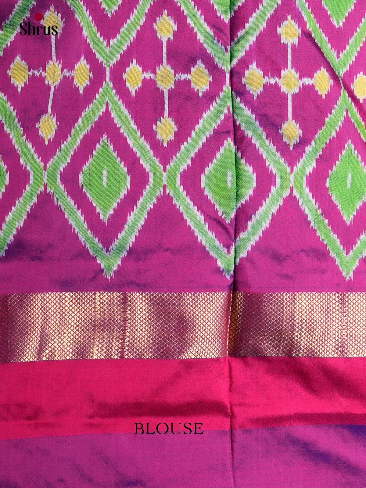 Ikkat Silk Saree - ECS16006 - Shop on Shrus.com
