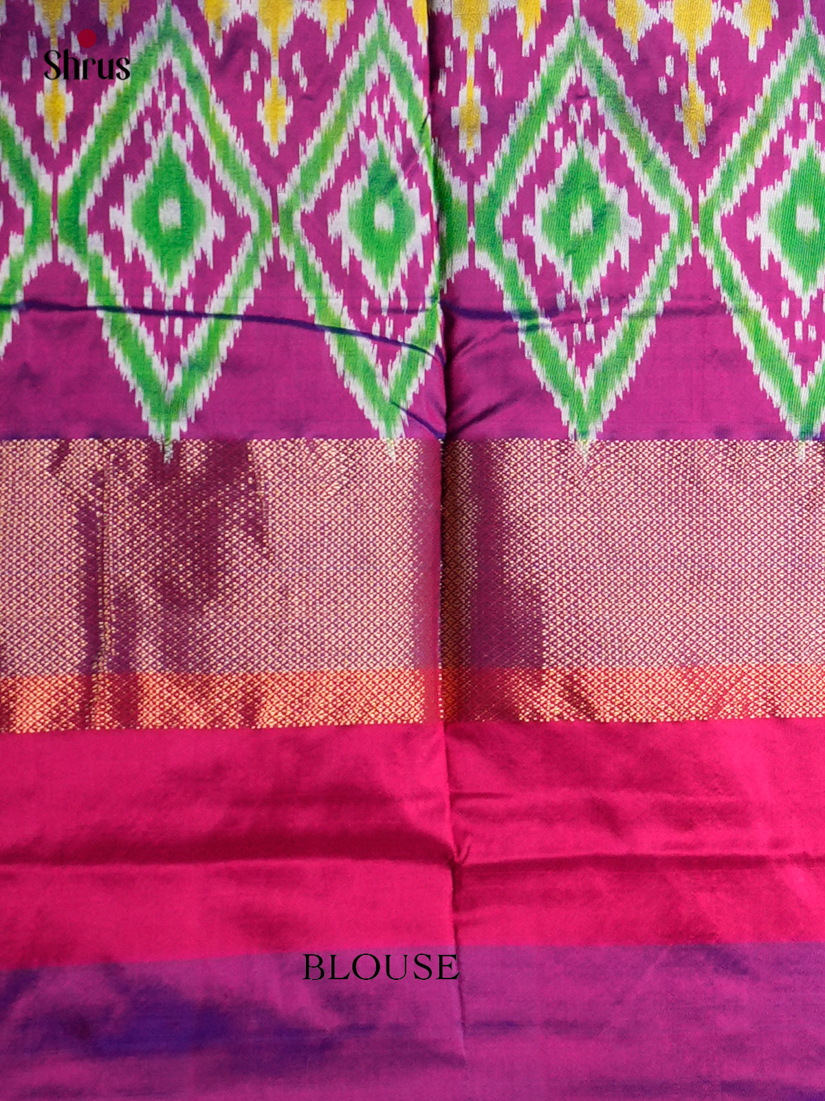 Ikkat Silk Saree - ECS16009 - Shop on Shrus.com