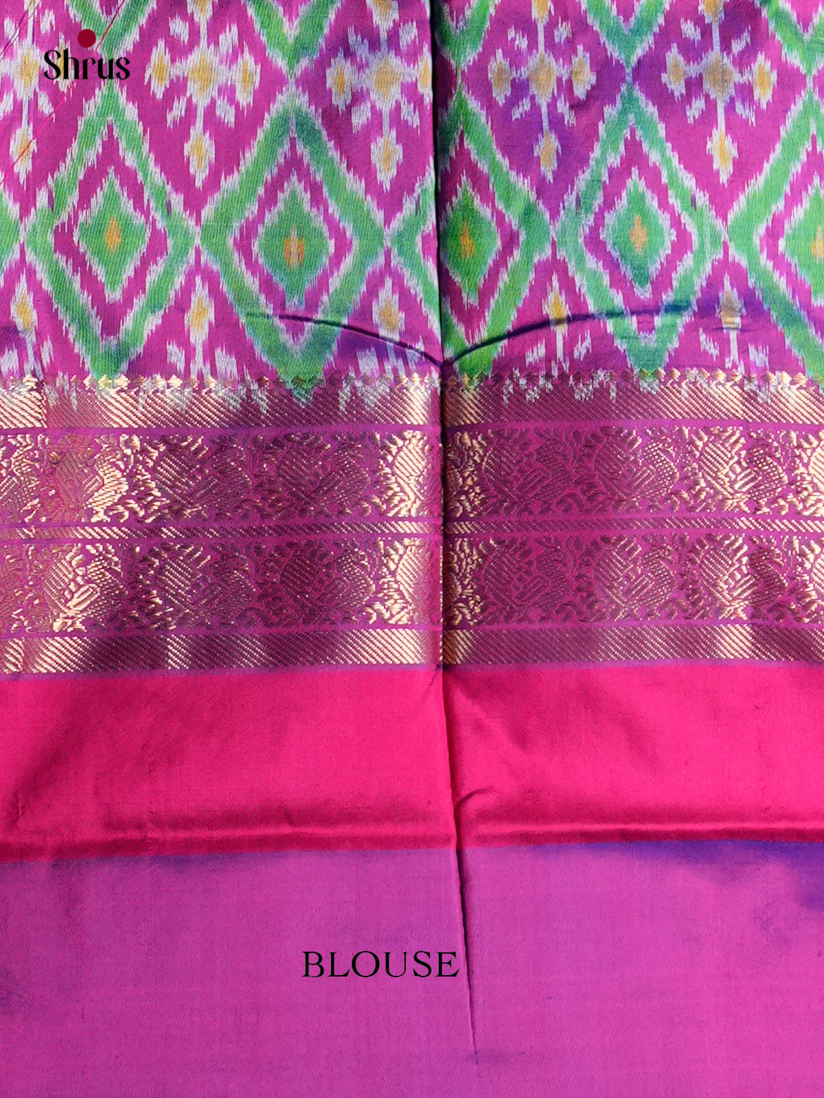 Ikkat Silk Saree - ECS16012 - Shop on Shrus.com