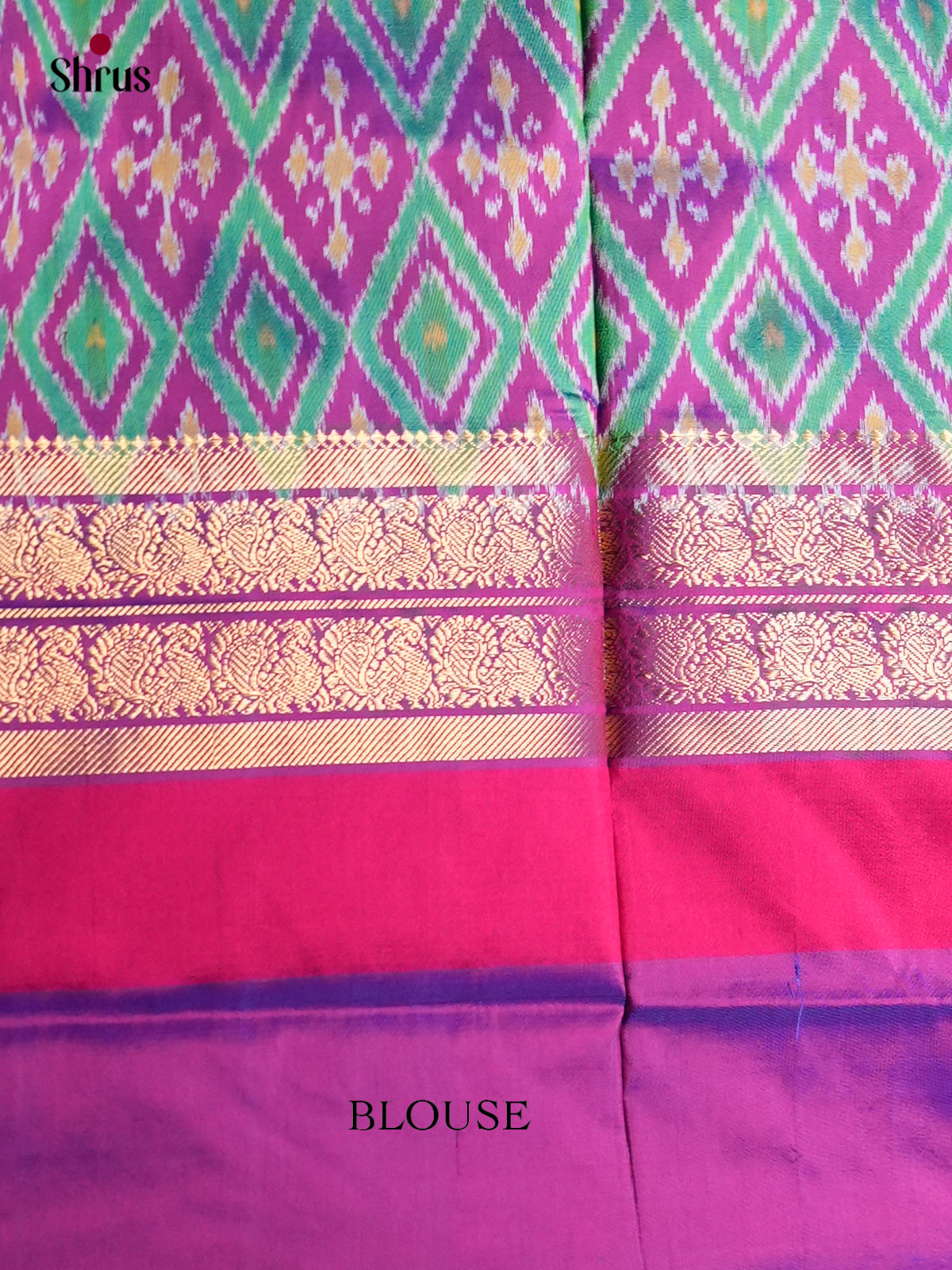 Ikkat Silk Saree - ECS16013 - Shop on Shrus.com