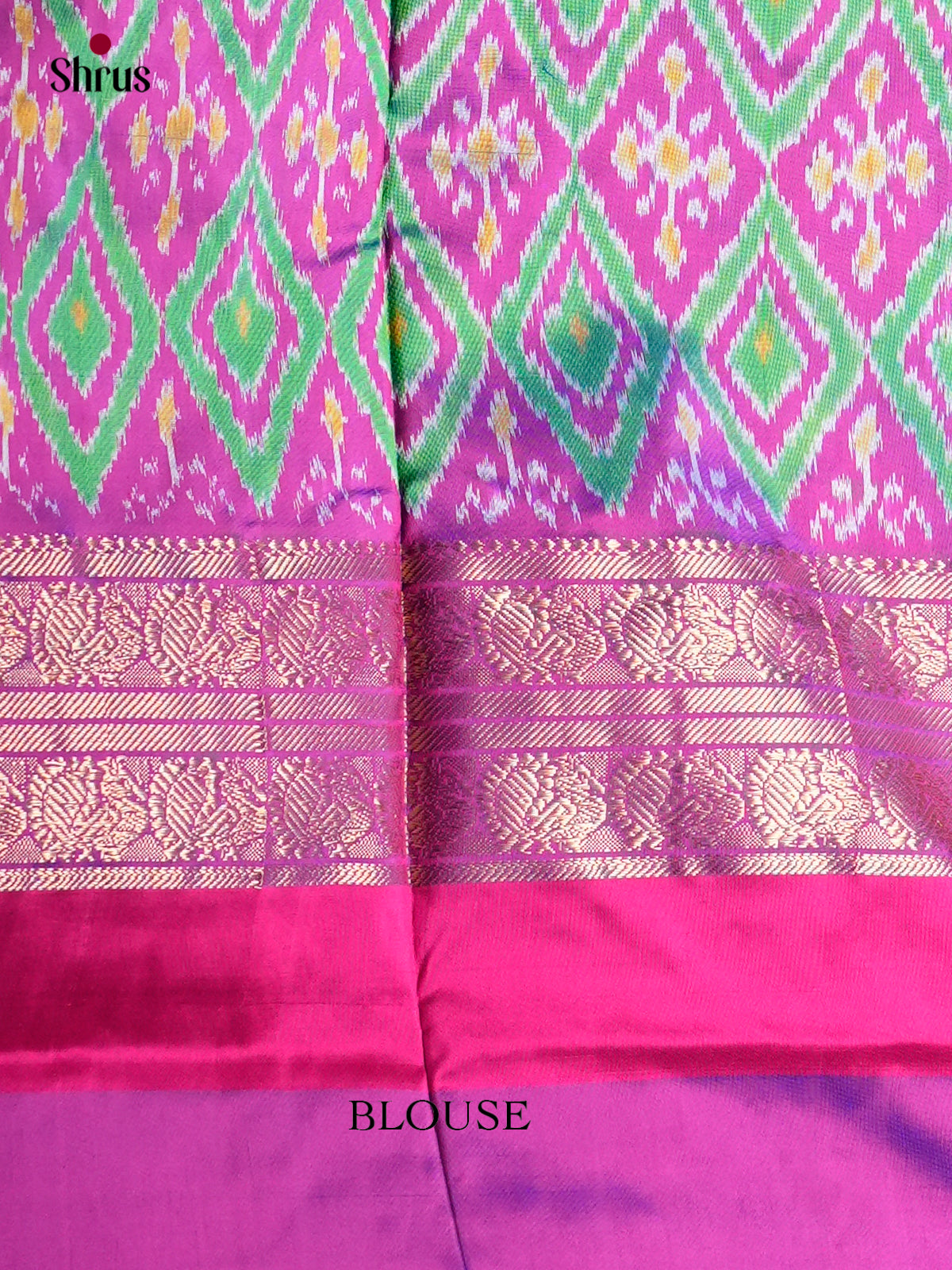 Ikkat Silk Saree - ECS16016 - Shop on Shrus.com