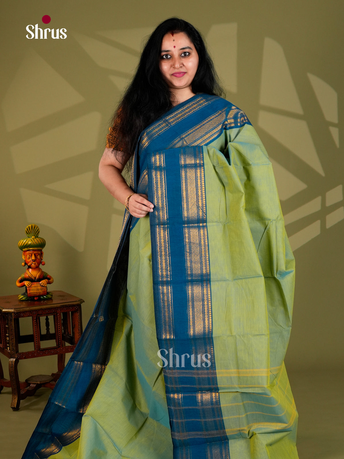 Chettinad Cotton Saree - ECS18050 - Shop on Shrus.com