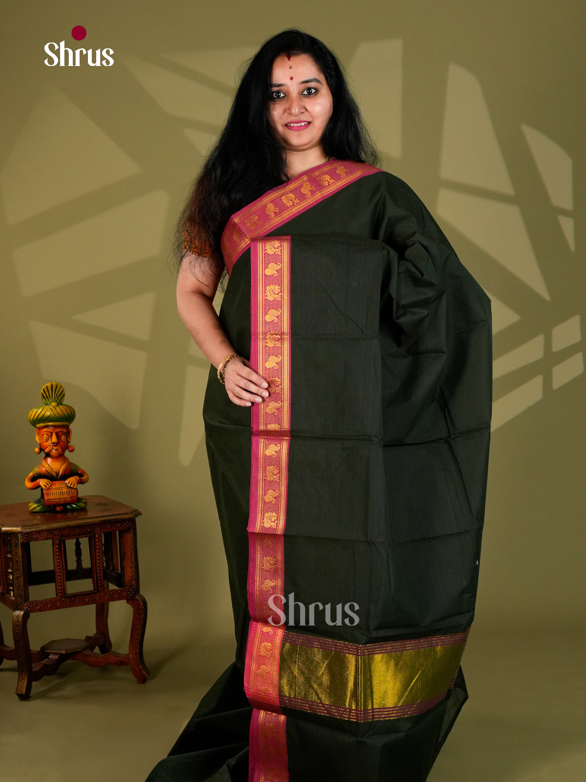 Chettinad Cotton Saree - ECS18058 - Shop on Shrus.com