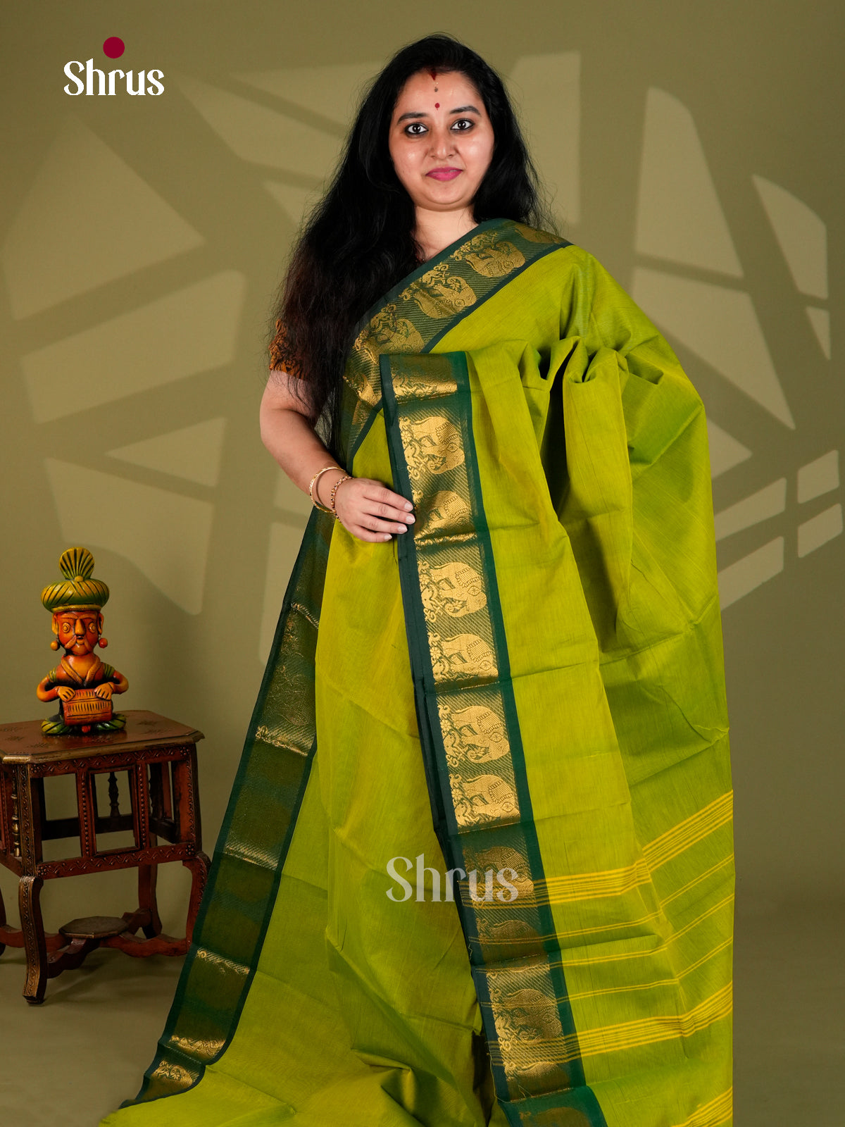 Chettinad Cotton Saree - ECS18060 - Shop on Shrus.com