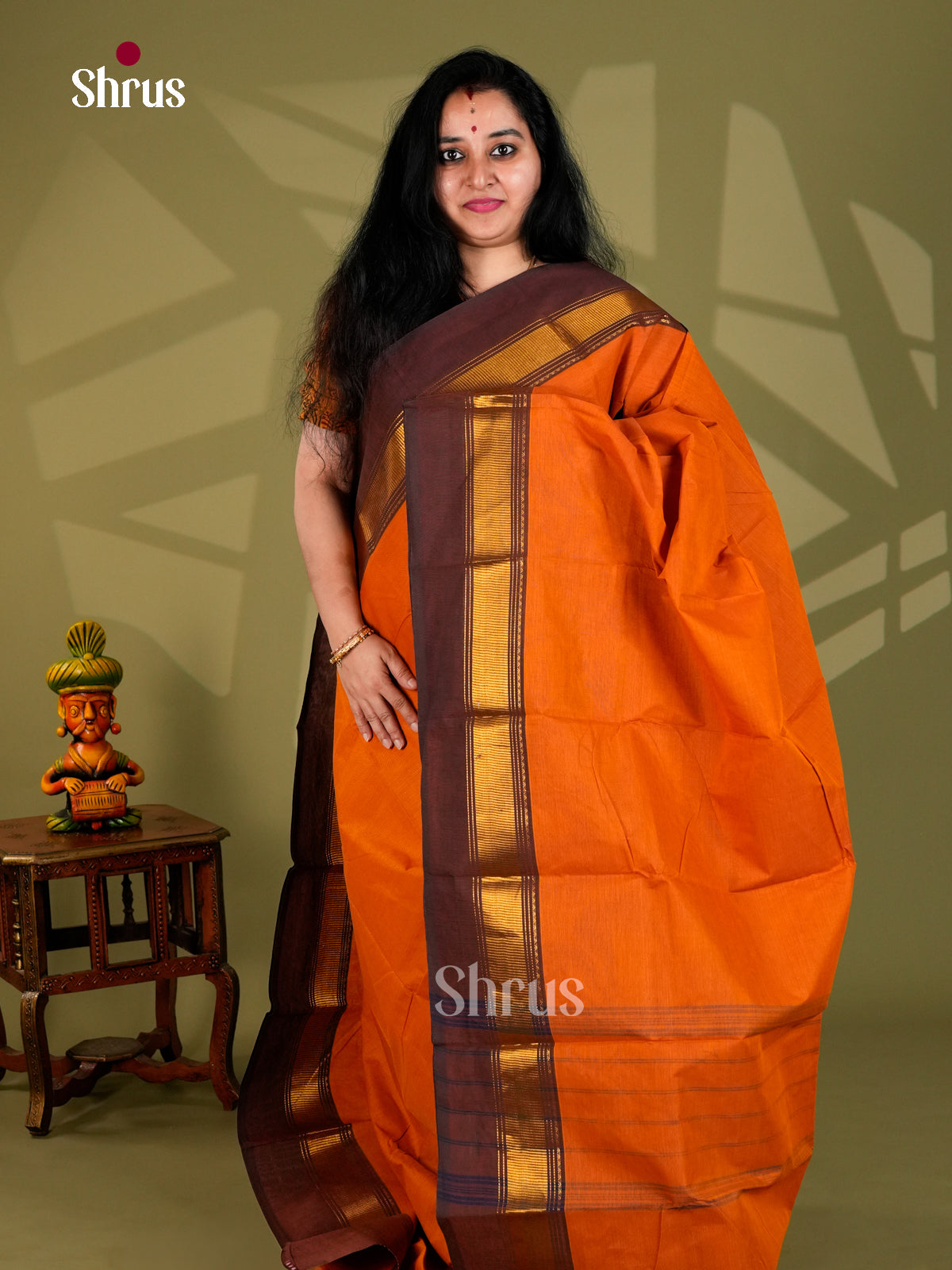 Chettinad Cotton Saree - ECS18061 - Shop on Shrus.com