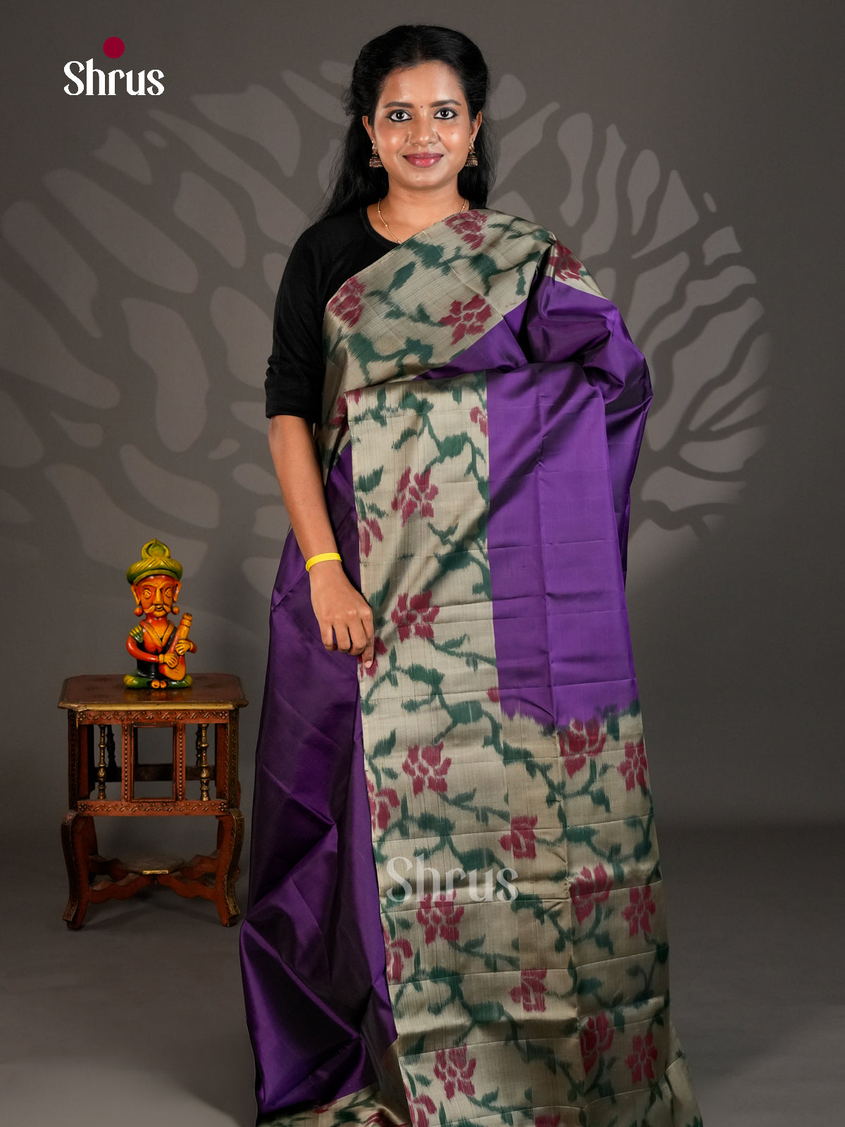 Softsilk-halfpure Saree - ECS19003 - Shop on Shrus.com