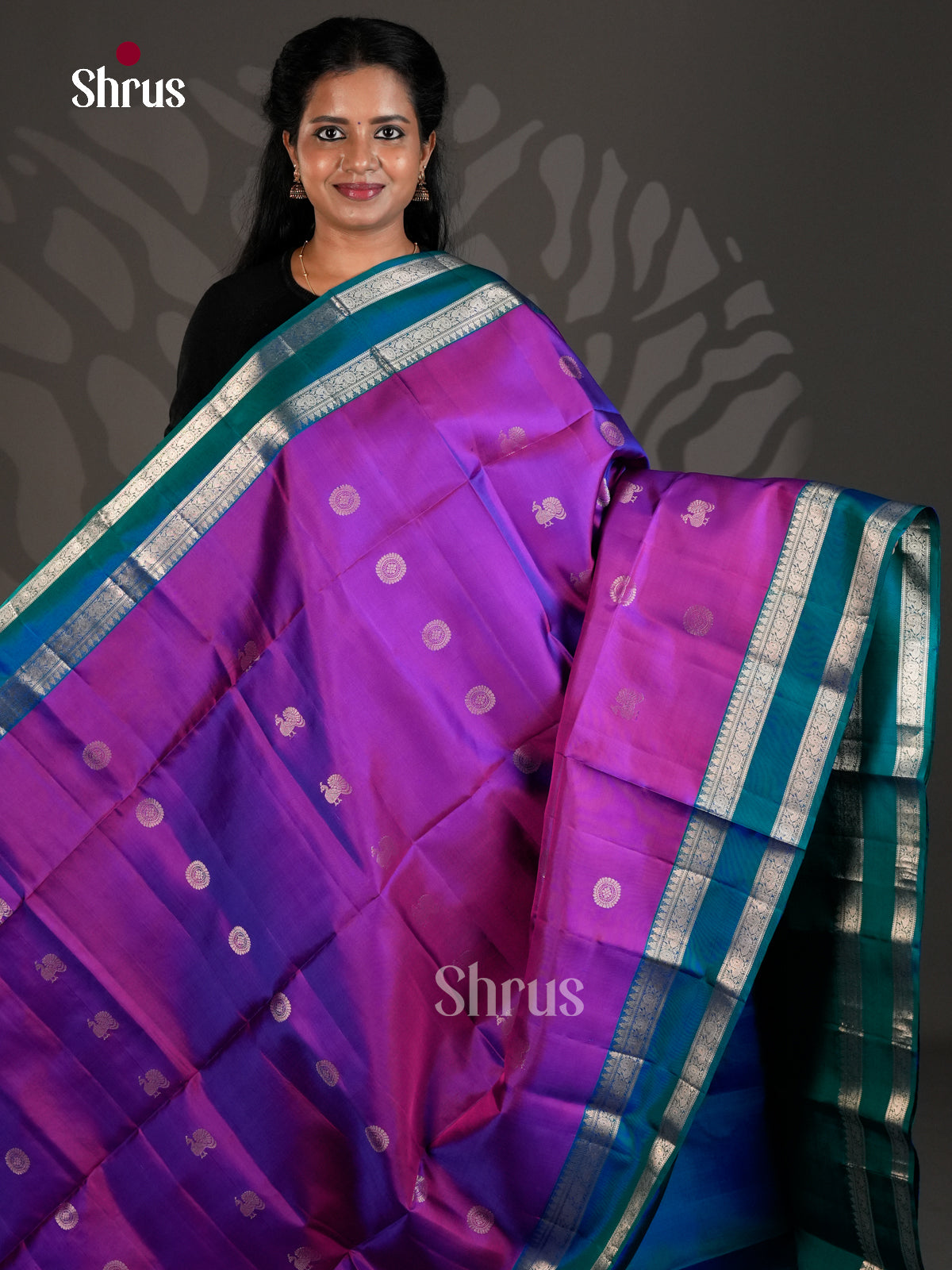 Soft Silk Saree - ECS19023 - Shop on Shrus.com
