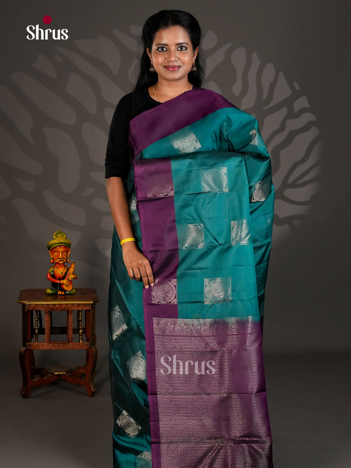 Softsilk-halfpure Saree - ECS19043 - Shop on Shrus.com