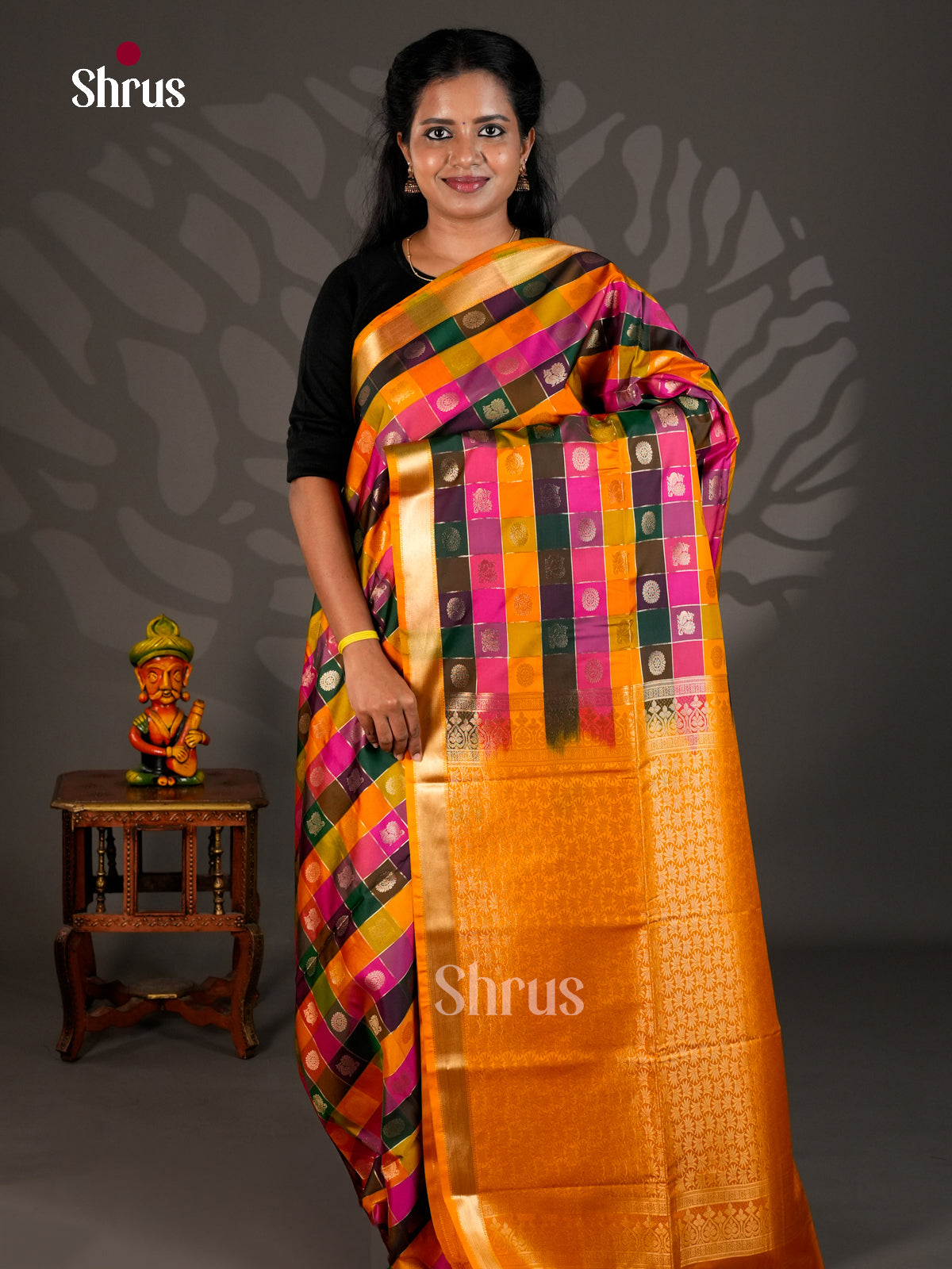Semi Softsilk Saree - ECS19050 - Shop on Shrus.com