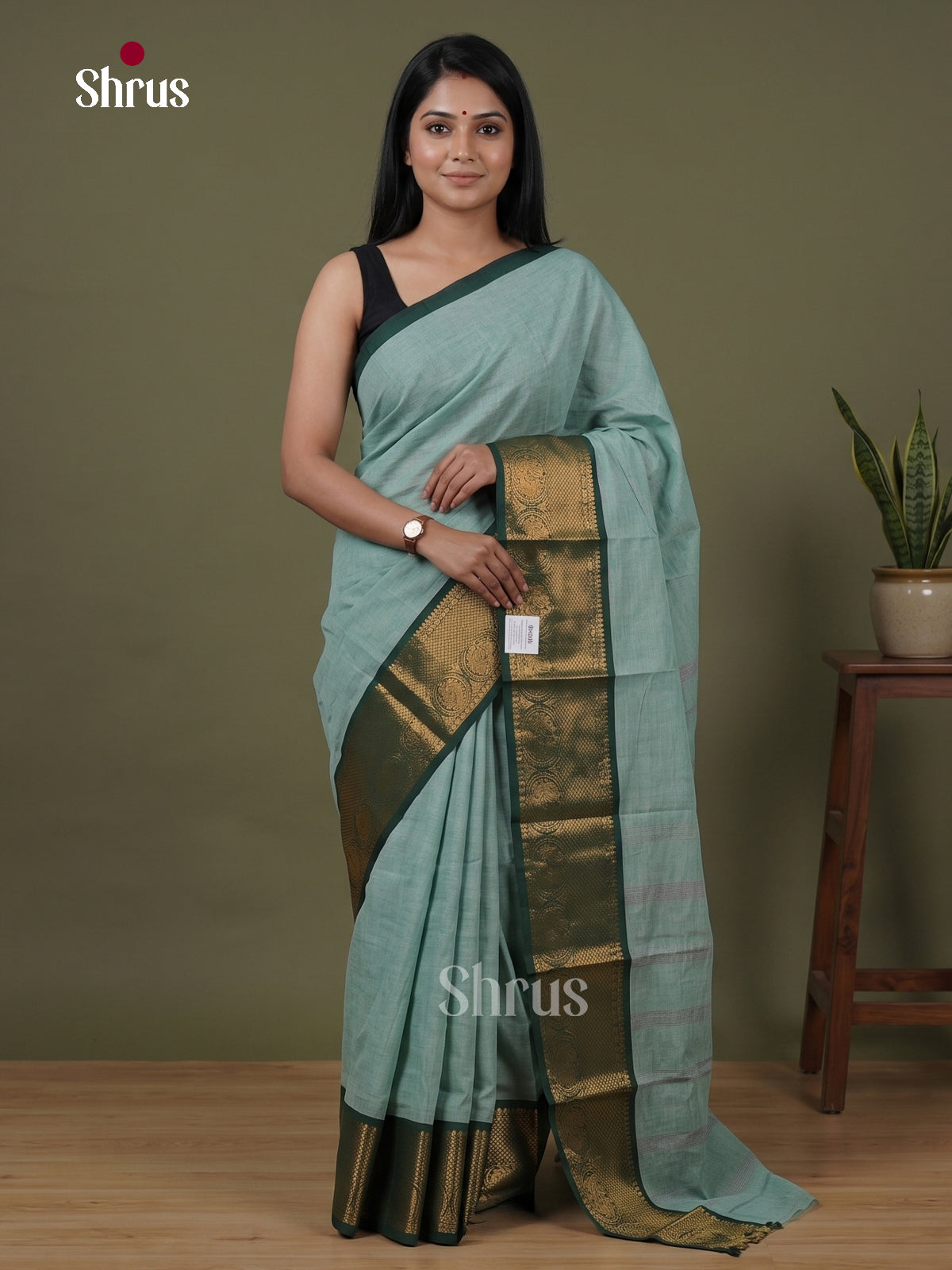 Chettinad Cotton Saree - ECS20206 - Shop on Shrus.com