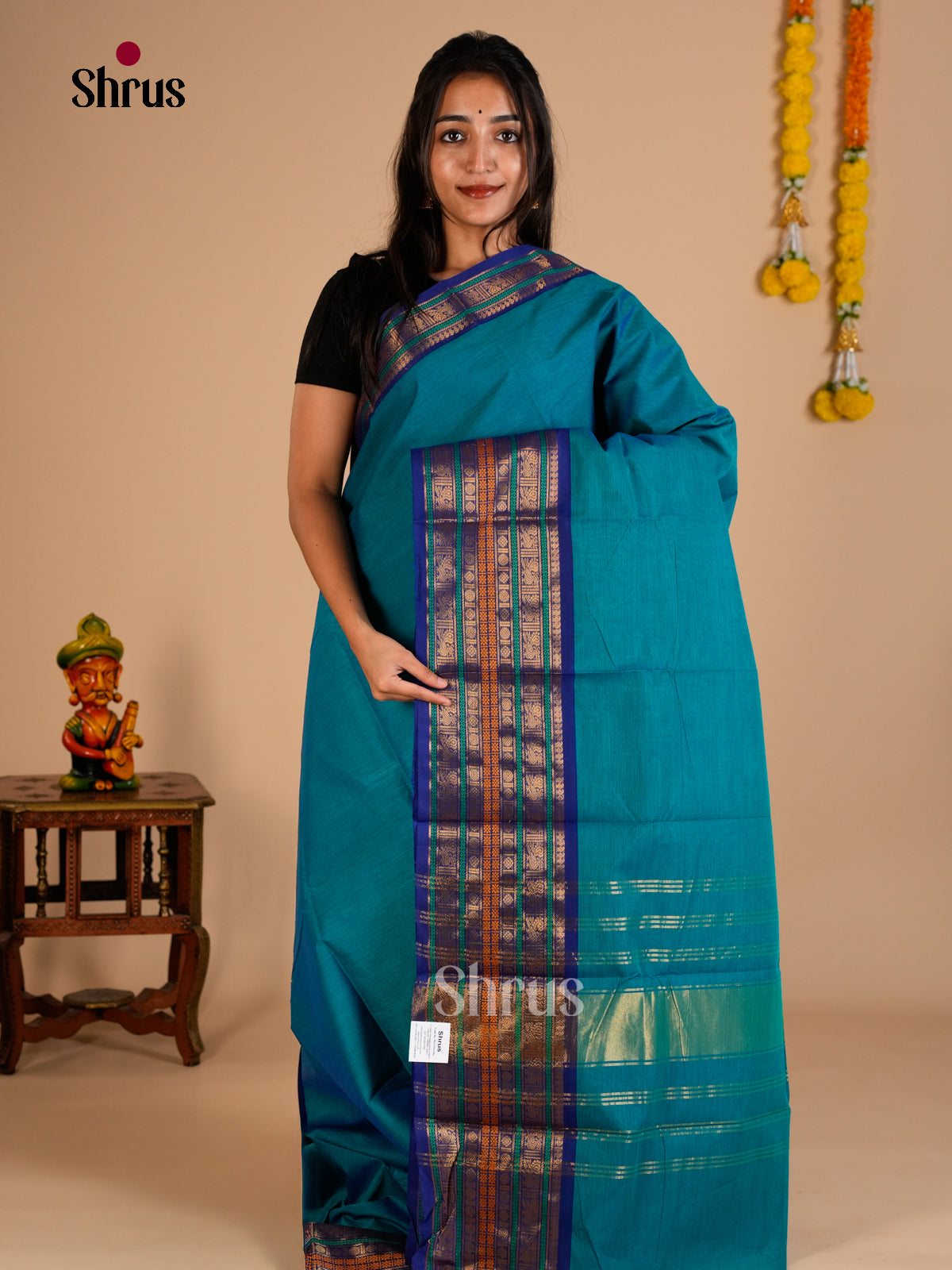 Chettinad Cotton Saree - ECS24001 - Shop on Shrus.com