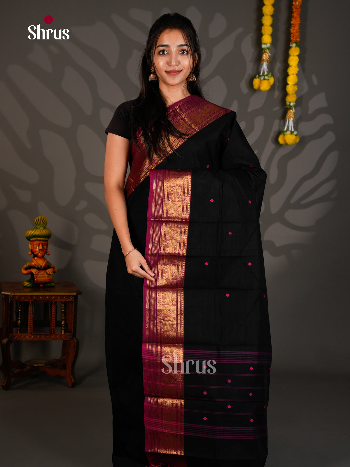 Chettinad Cotton Saree - ECS26004 - Shop on Shrus.com