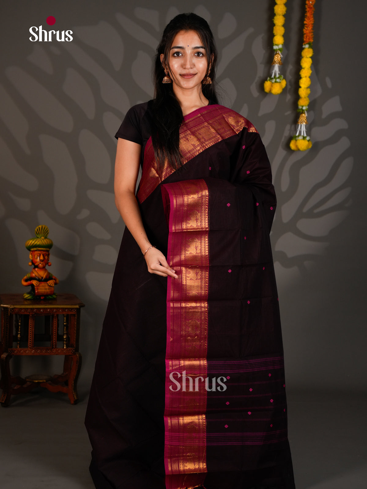 Chettinad Cotton Saree - ECS26005 - Shop on Shrus.com