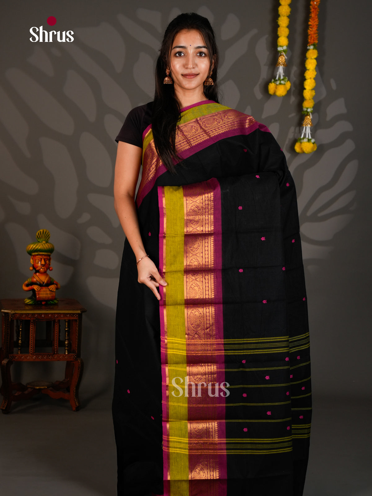 Chettinad Cotton Saree - ECS26010 - Shop on Shrus.com