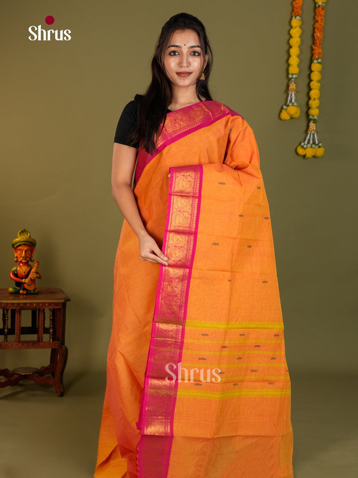 Chettinad Cotton Saree - ECS26015 - Shop on Shrus.com