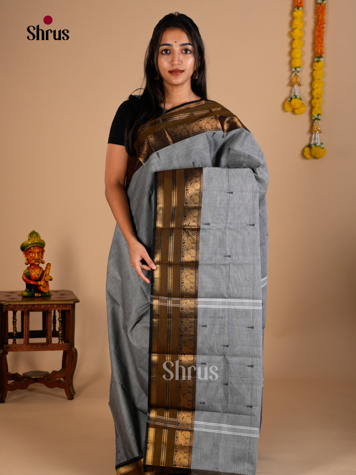 Chettinad Cotton Saree - ECS26024 - Shop on Shrus.com