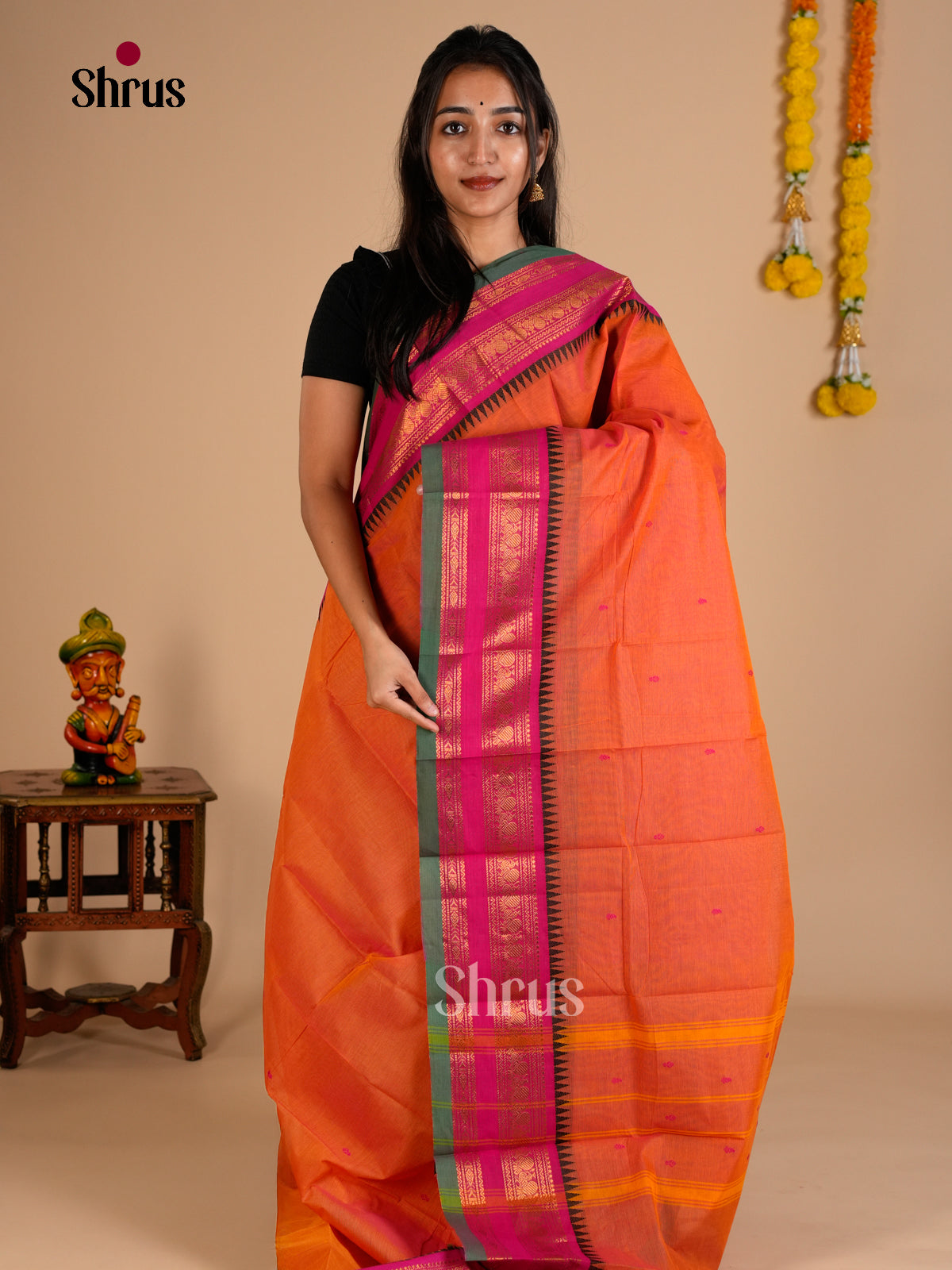 Chettinad Cotton Saree - ECS26031 - Shop on Shrus.com