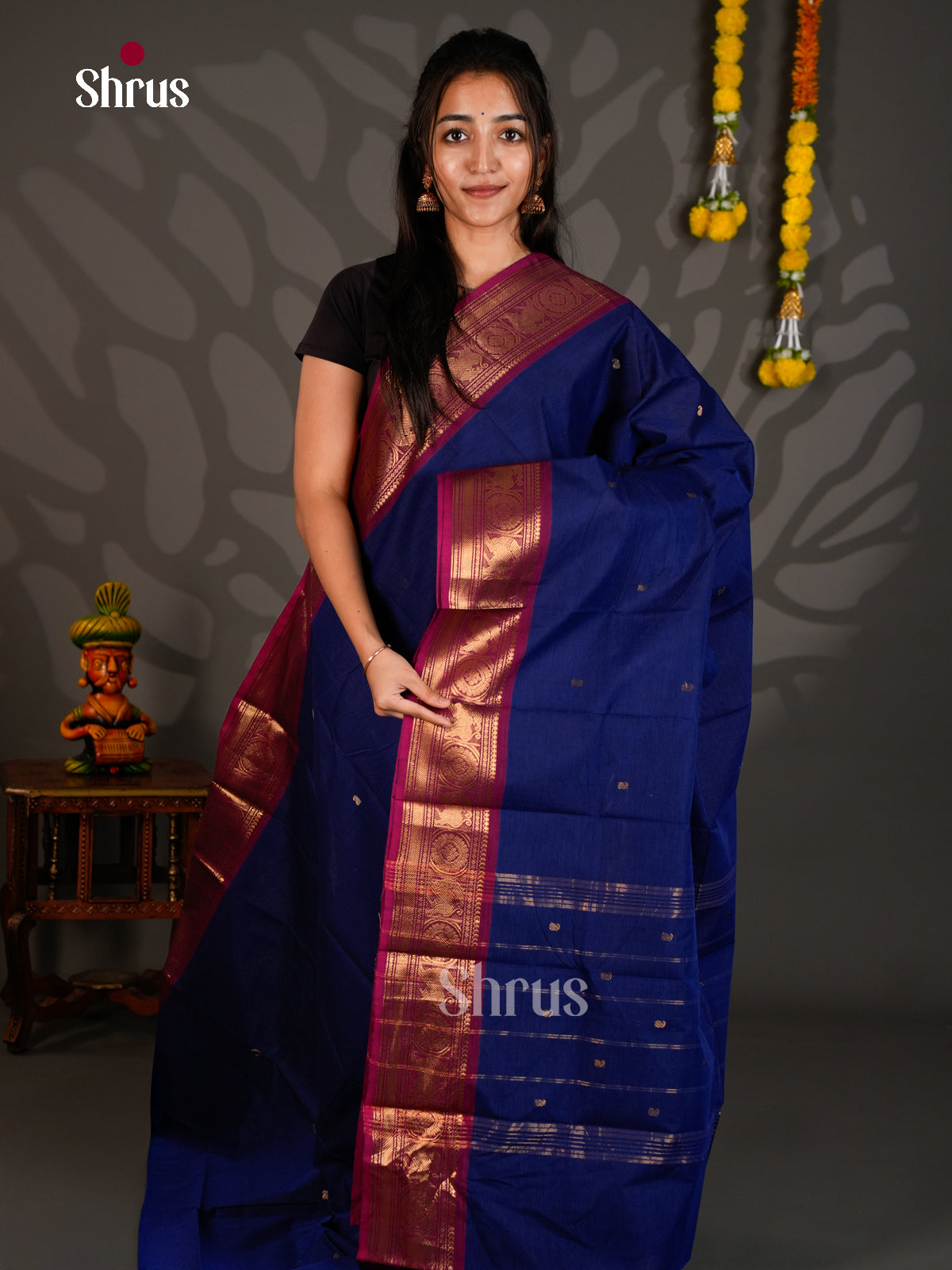 Chettinad Cotton Saree - ECS26037 - Shop on Shrus.com