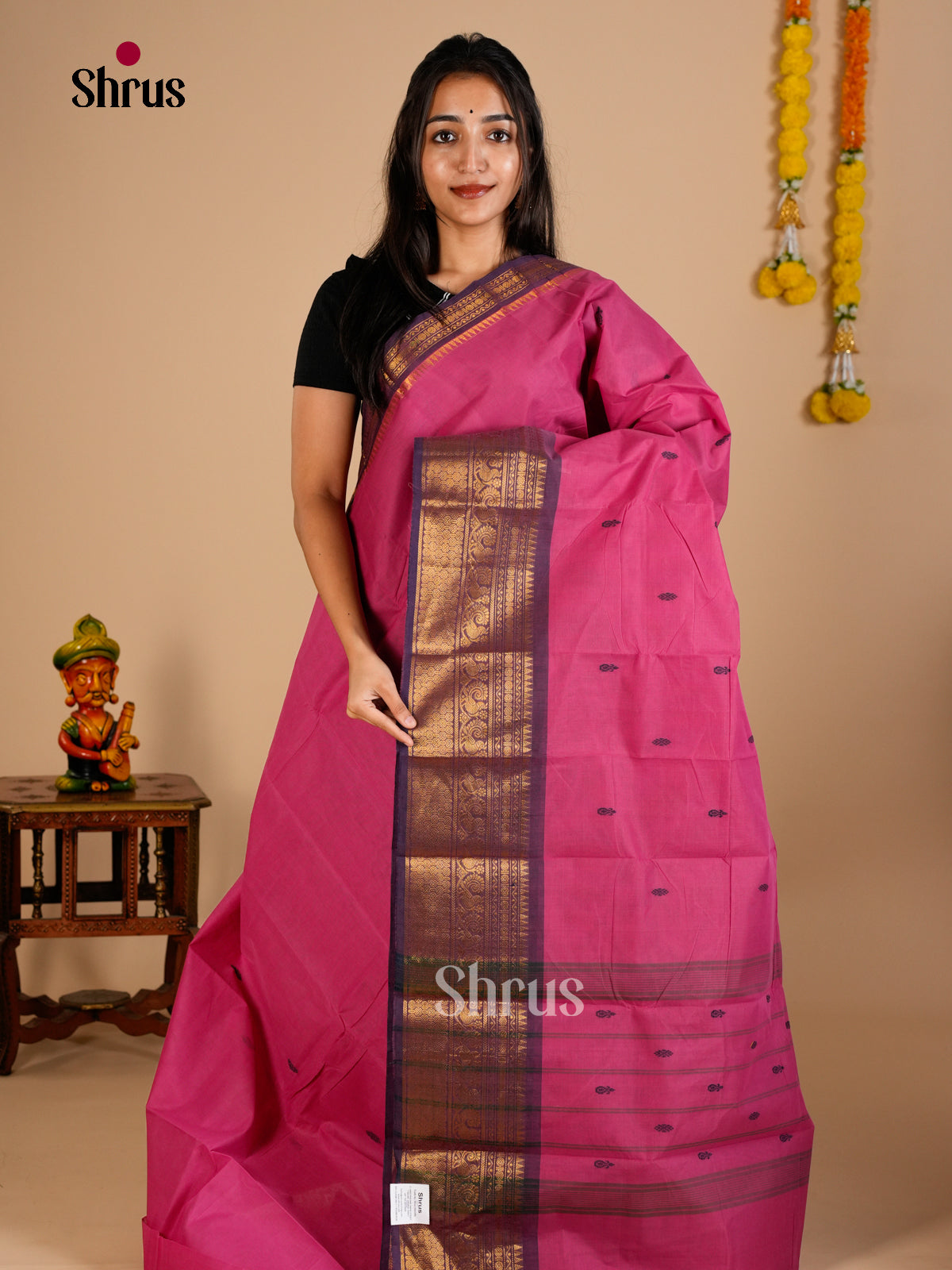 Chettinad Cotton Saree - ECS26055 - Shop on Shrus.com