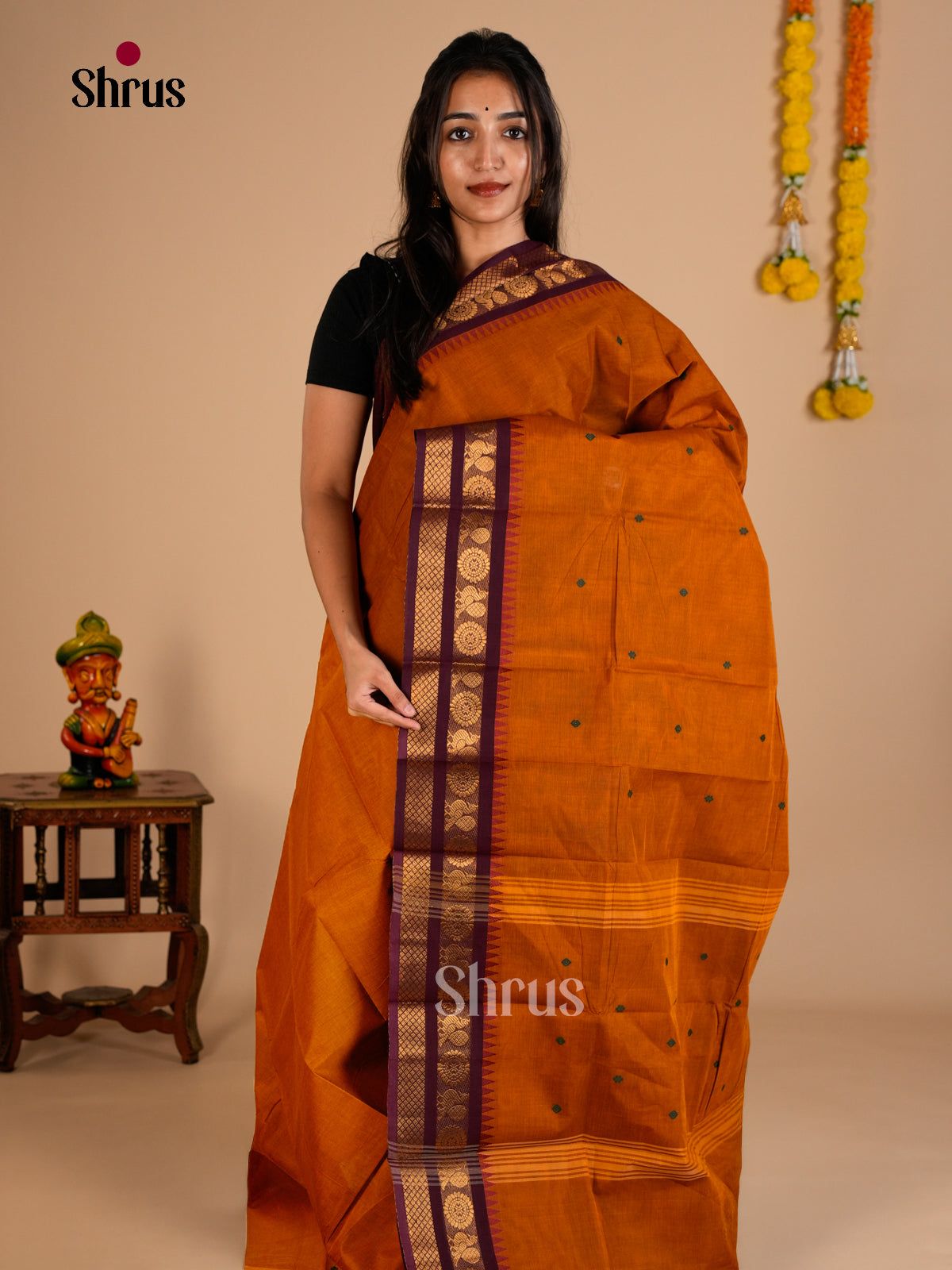 Chettinad Cotton Saree - ECS26057 - Shop on Shrus.com