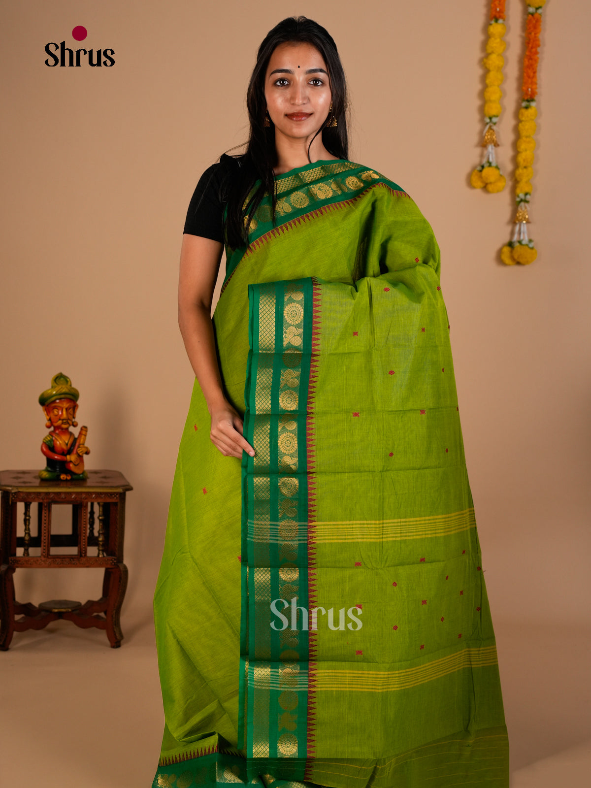 Chettinad Cotton Saree - ECS26058 - Shop on Shrus.com