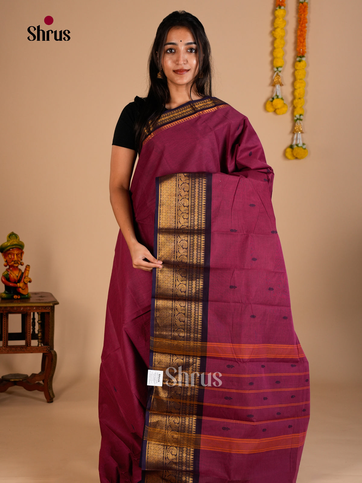 Chettinad Cotton Saree - ECS26059 - Shop on Shrus.com