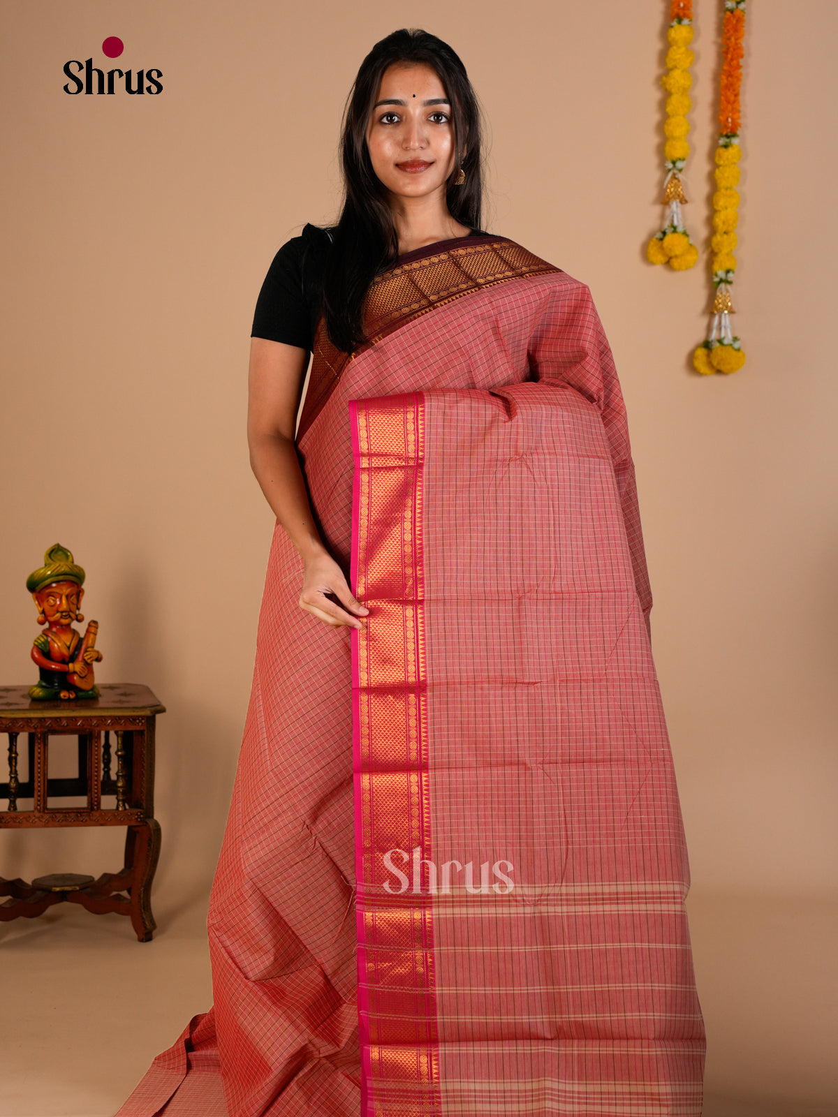 Chettinad Cotton Saree - ECS26079 - Shop on Shrus.com