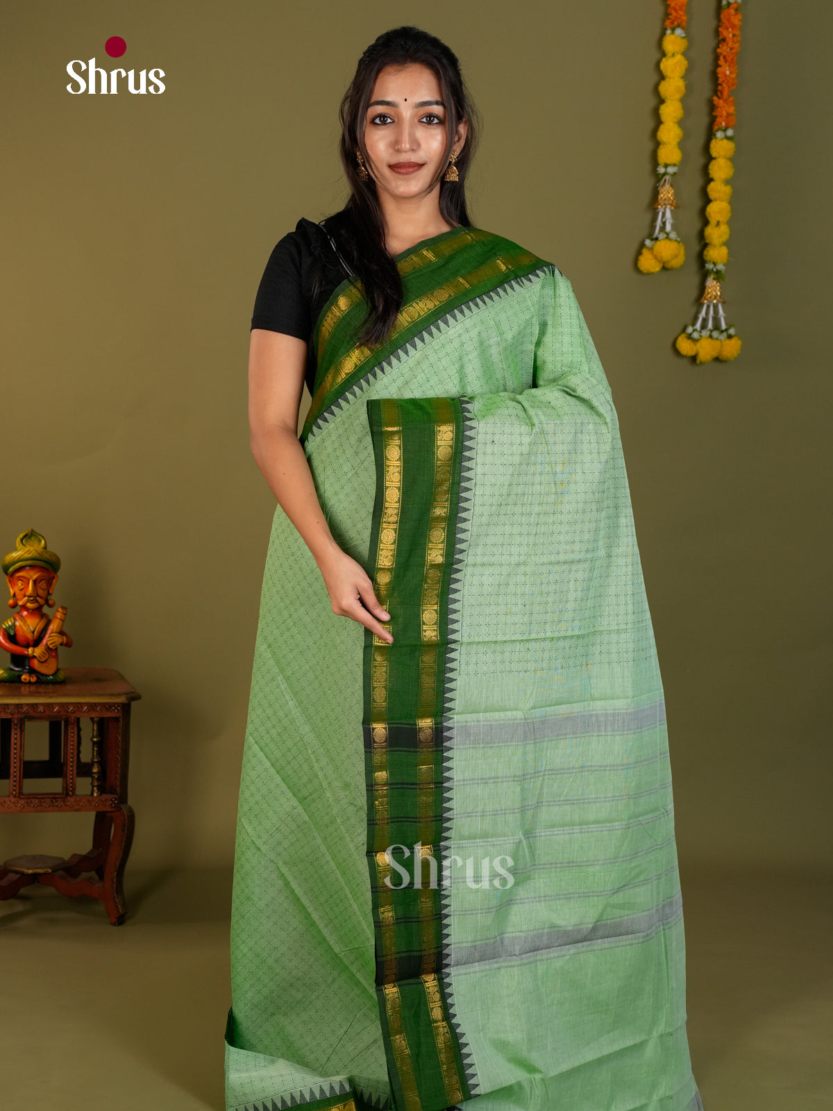 Chettinad Cotton Saree - ECS26101 - Shop on Shrus.com