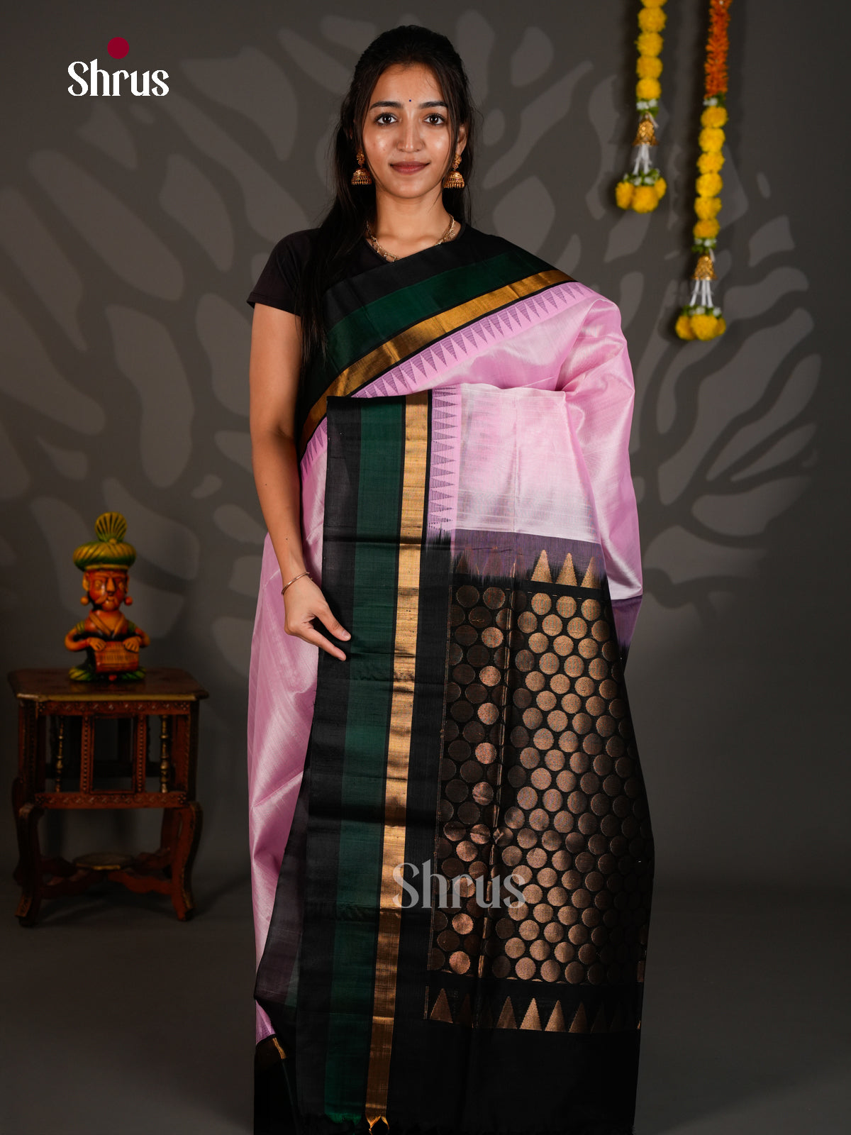 Silk Cotton Saree - ECS27070 - Shop on Shrus.com