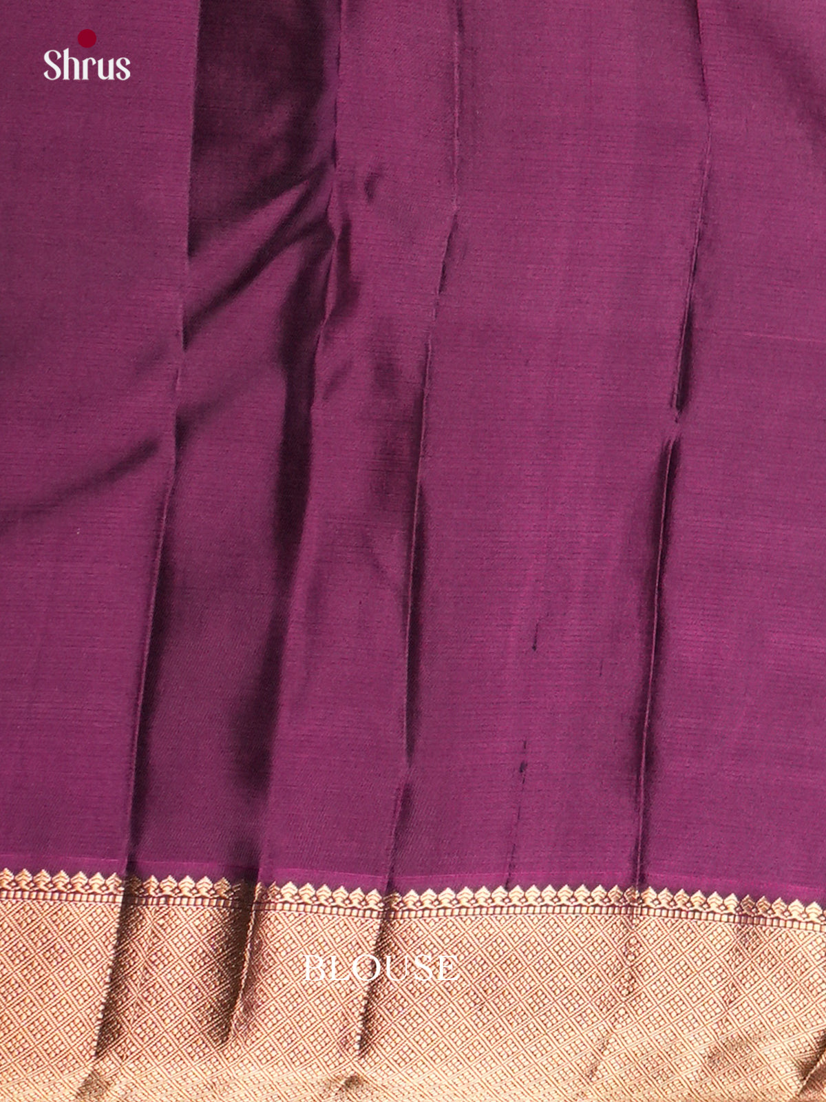 Classy Green & Purple Kanchipuram silk Saree with gold zari buttas & traditional zari border- EDS04006 - Shop on Shrus.com