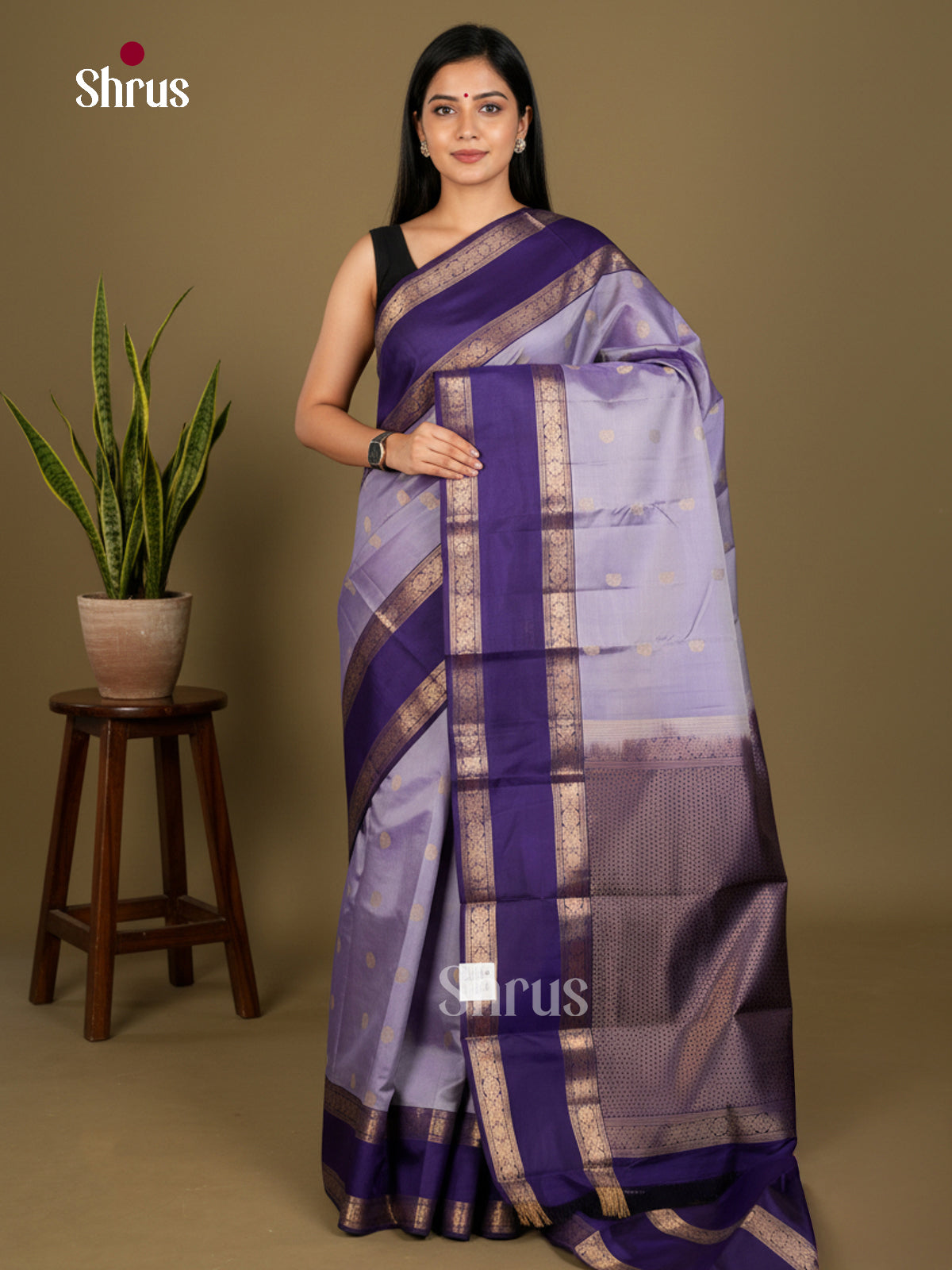 Kanchipuram silk Saree - EDS04017 - Shop on Shrus.com