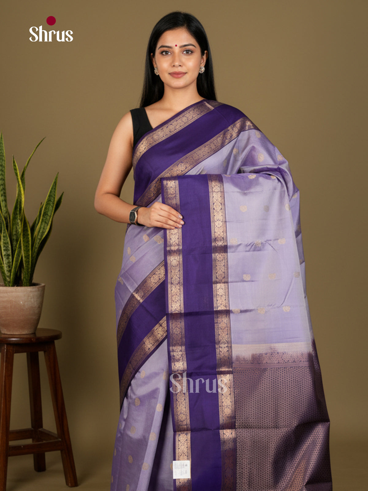 Kanchipuram silk Saree - EDS04017 - Shop on Shrus.com