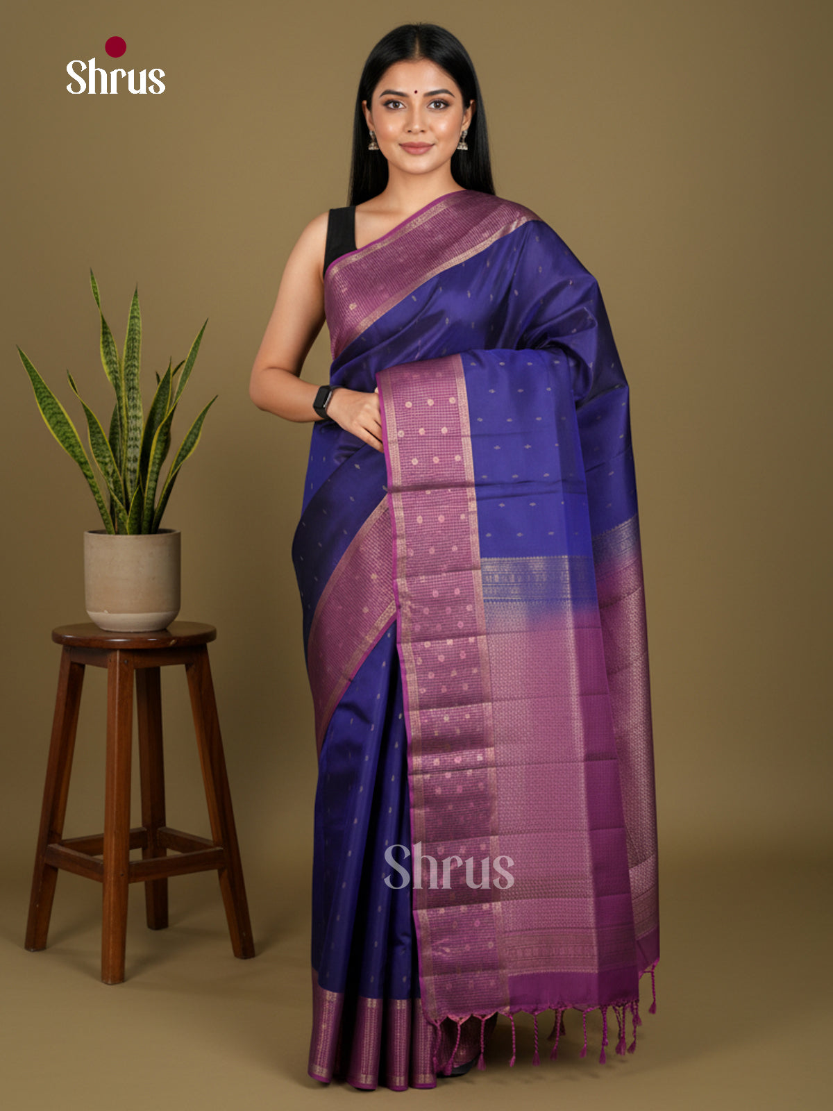 Softsilk-halfpure Saree - EDS04048 - Shop on Shrus.com