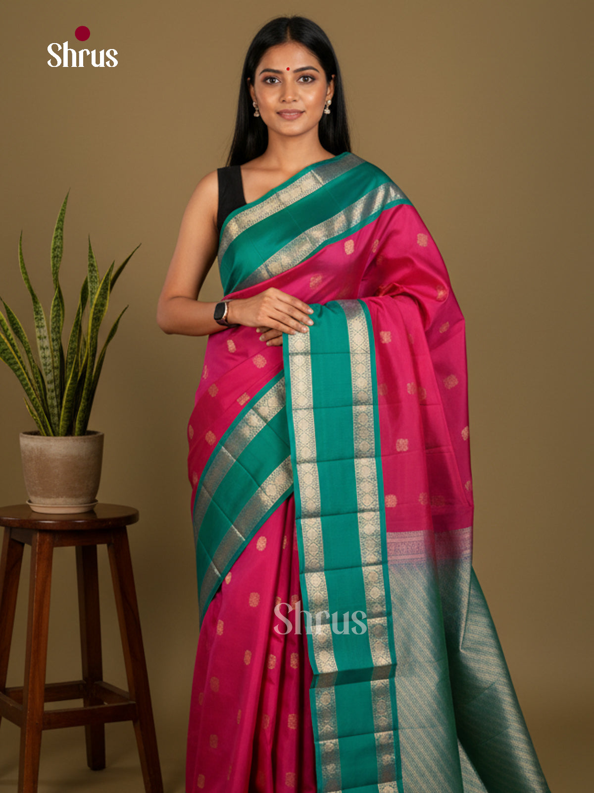 Softsilk-halfpure Saree - EDS04060 - Shop on Shrus.com