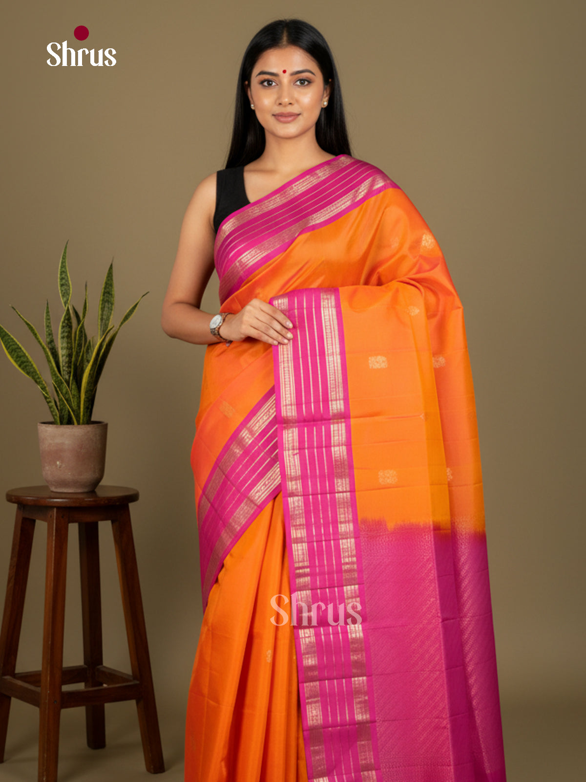 Softsilk-halfpure Saree - EDS04062 - Shop on Shrus.com
