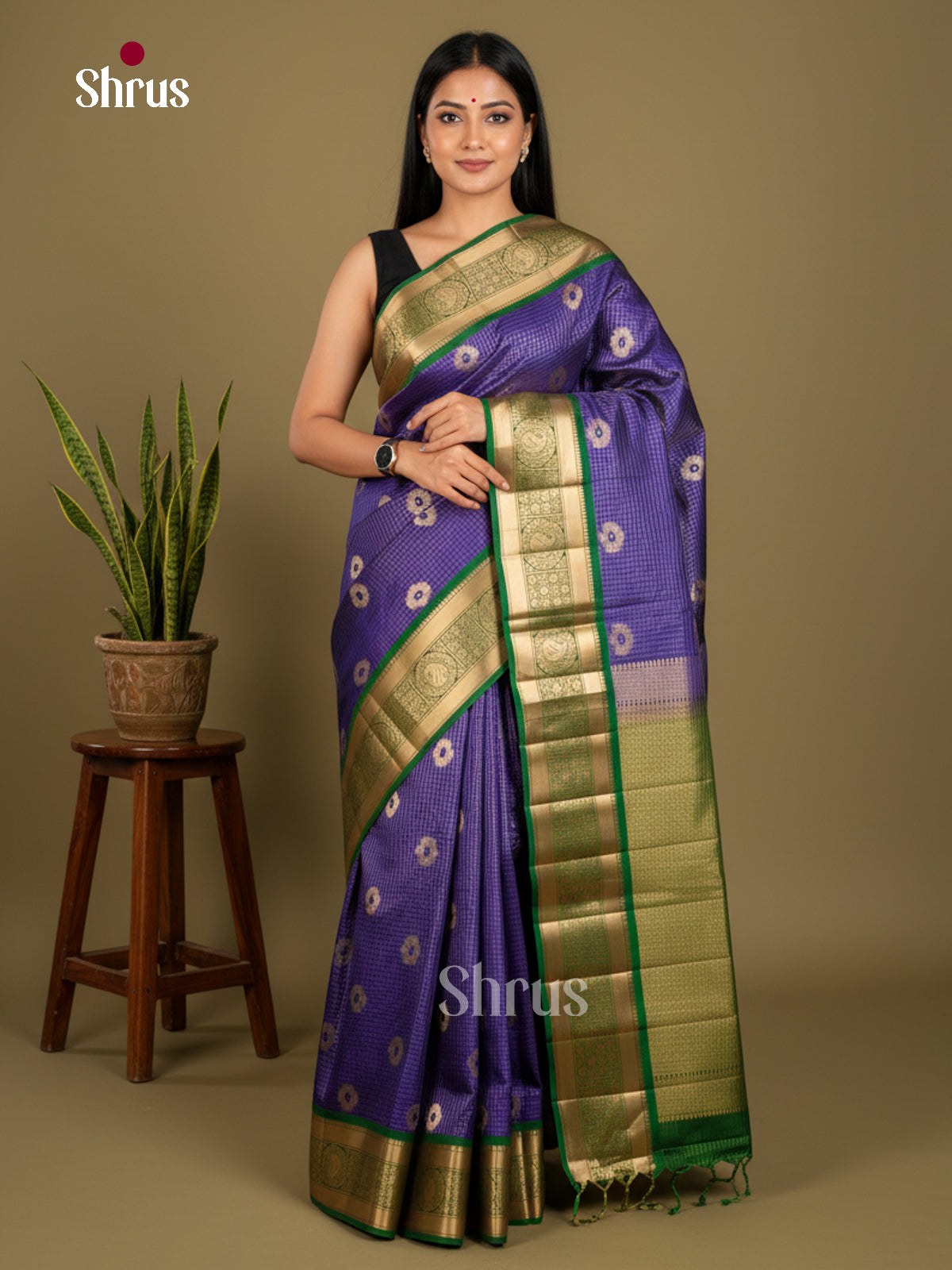 Softsilk-halfpure Saree - EDS04066 - Shop on Shrus.com