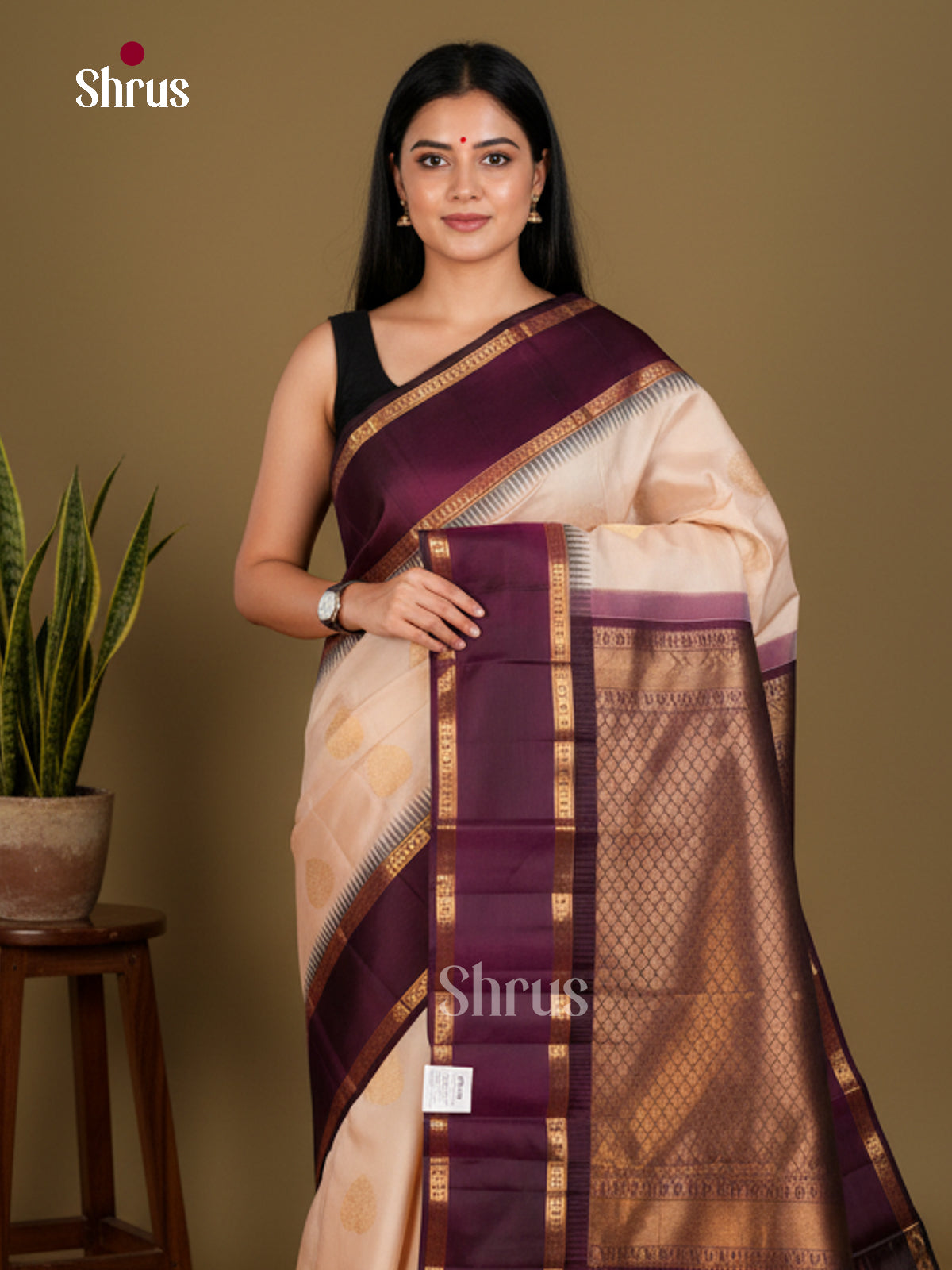Kanchipuram silk Saree - EDS04086 - Shop on Shrus.com