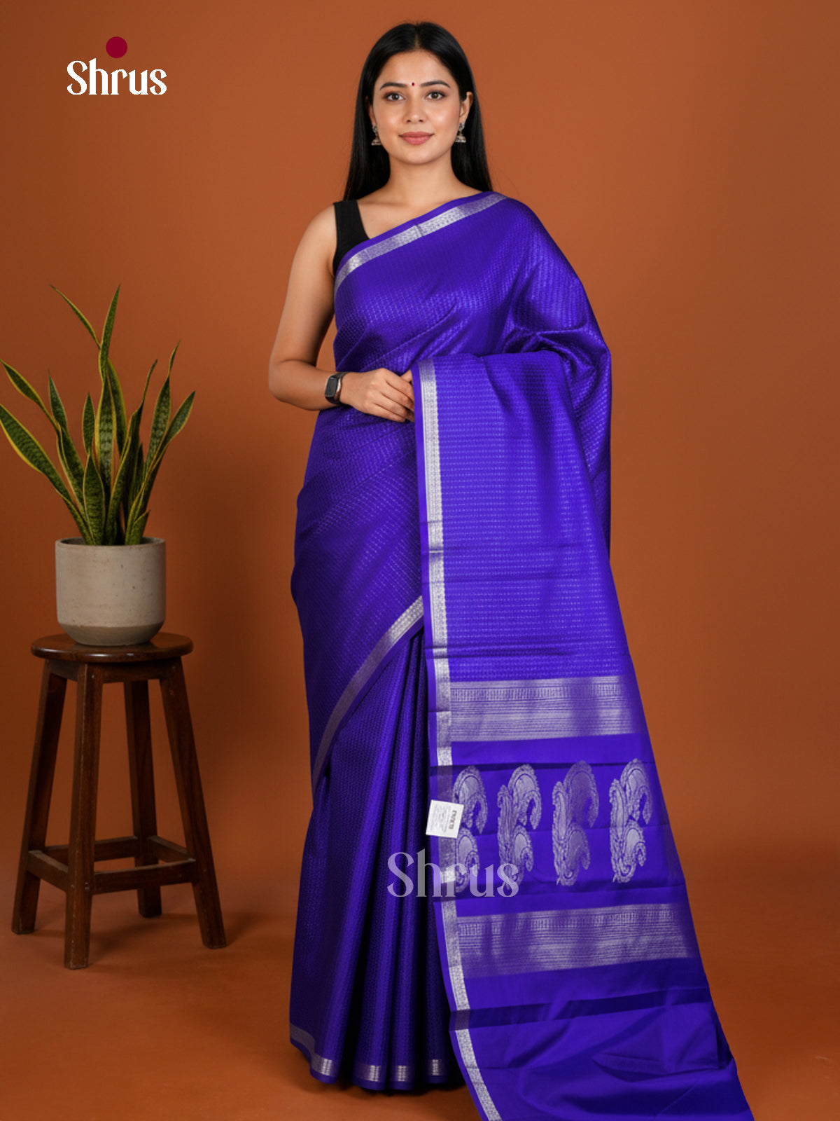 Kanchipuram silk Saree - EDS04099 - Shop on Shrus.com