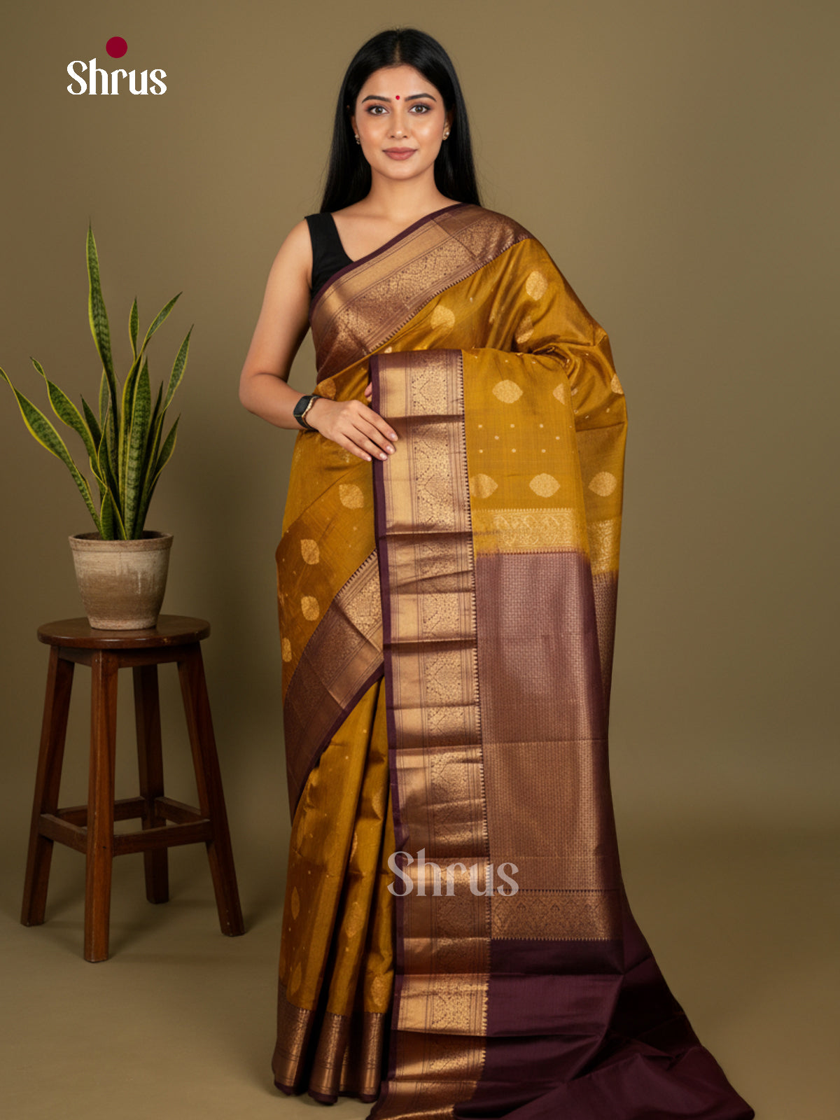 Kanchipuram silk Saree - EDS04116 - Shop on Shrus.com