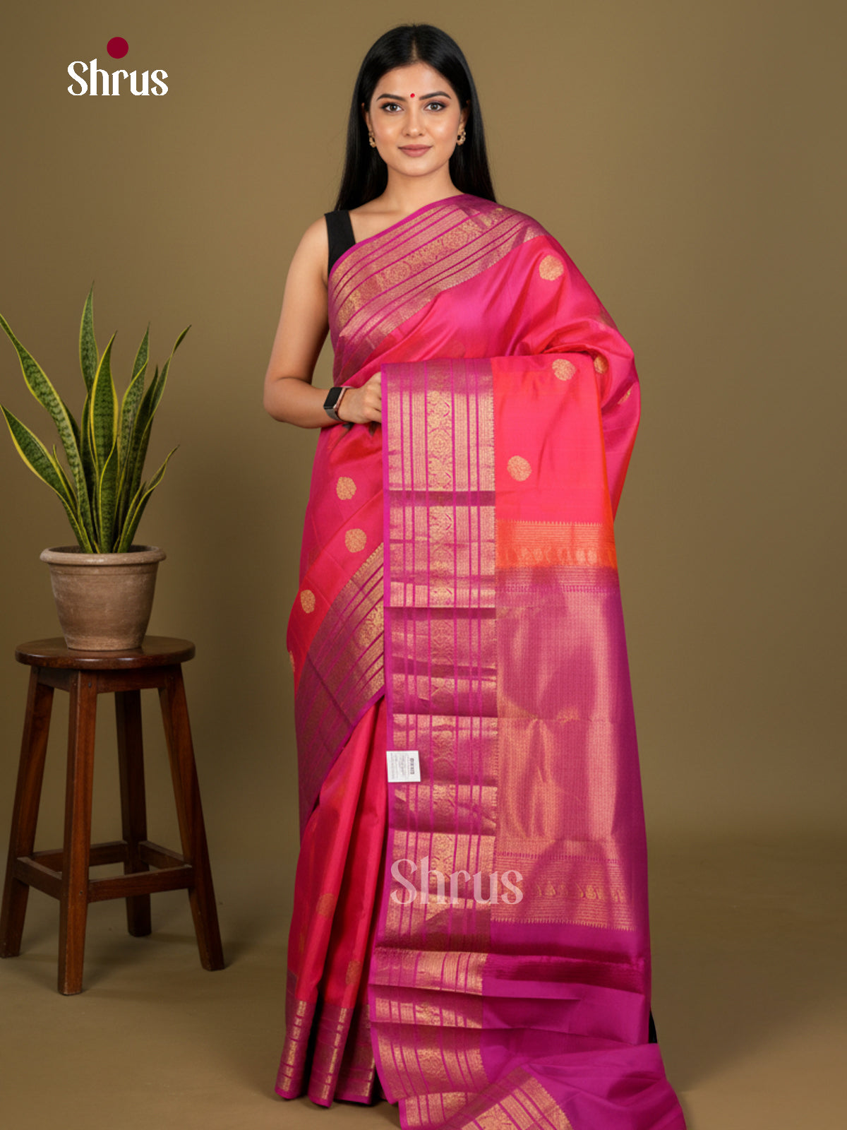 Kanchipuram silk Saree - EDS04117 - Shop on Shrus.com